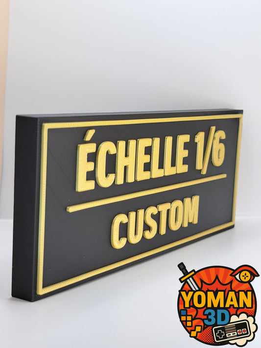Échelle 1/6 – Custom – Logo décoratif – 15 cm – Collectionneur