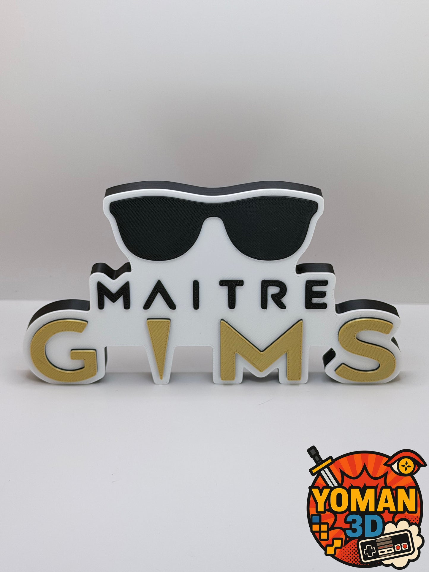 15 cm – Maître Gims – Logo rap français – Déco musicale – 15 x 8,1 cm