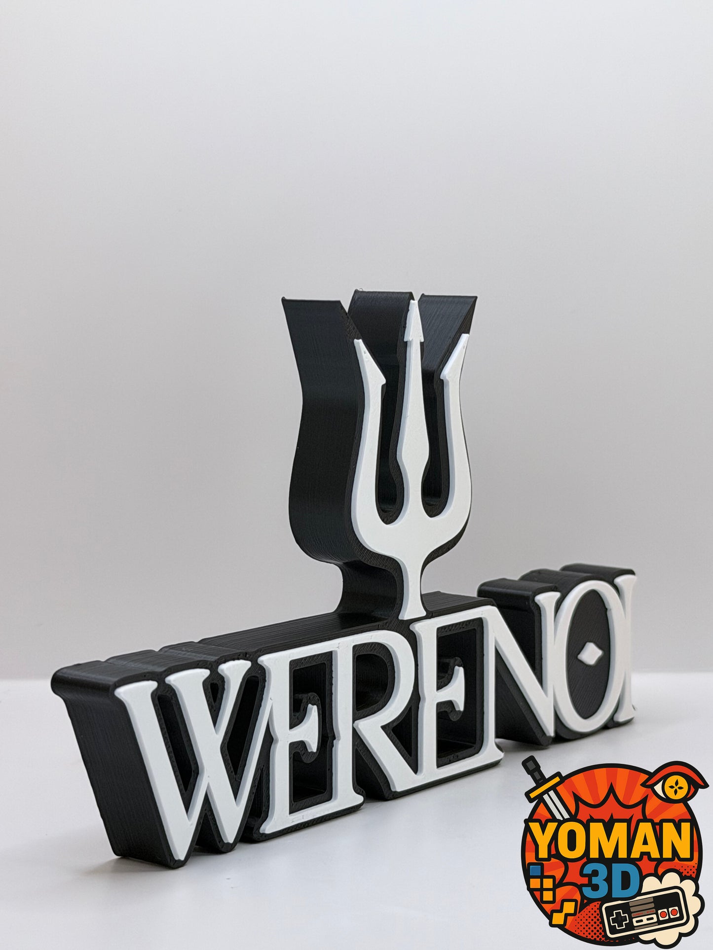 Werenoi – Logo décoratif rap français – Trident – 15 cm