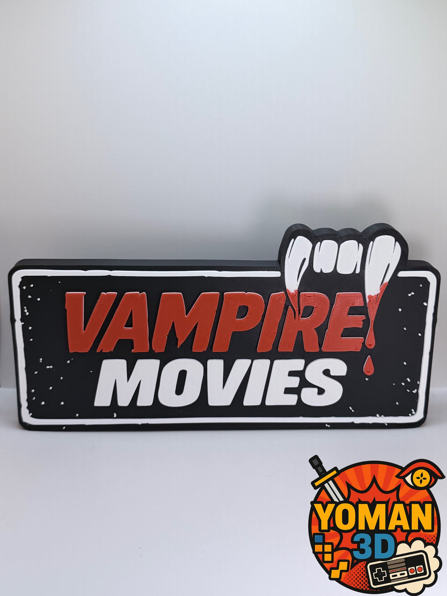 20 cm – Vampire Movies – Catégorie Films de vampires – Logo décoratif cinéma