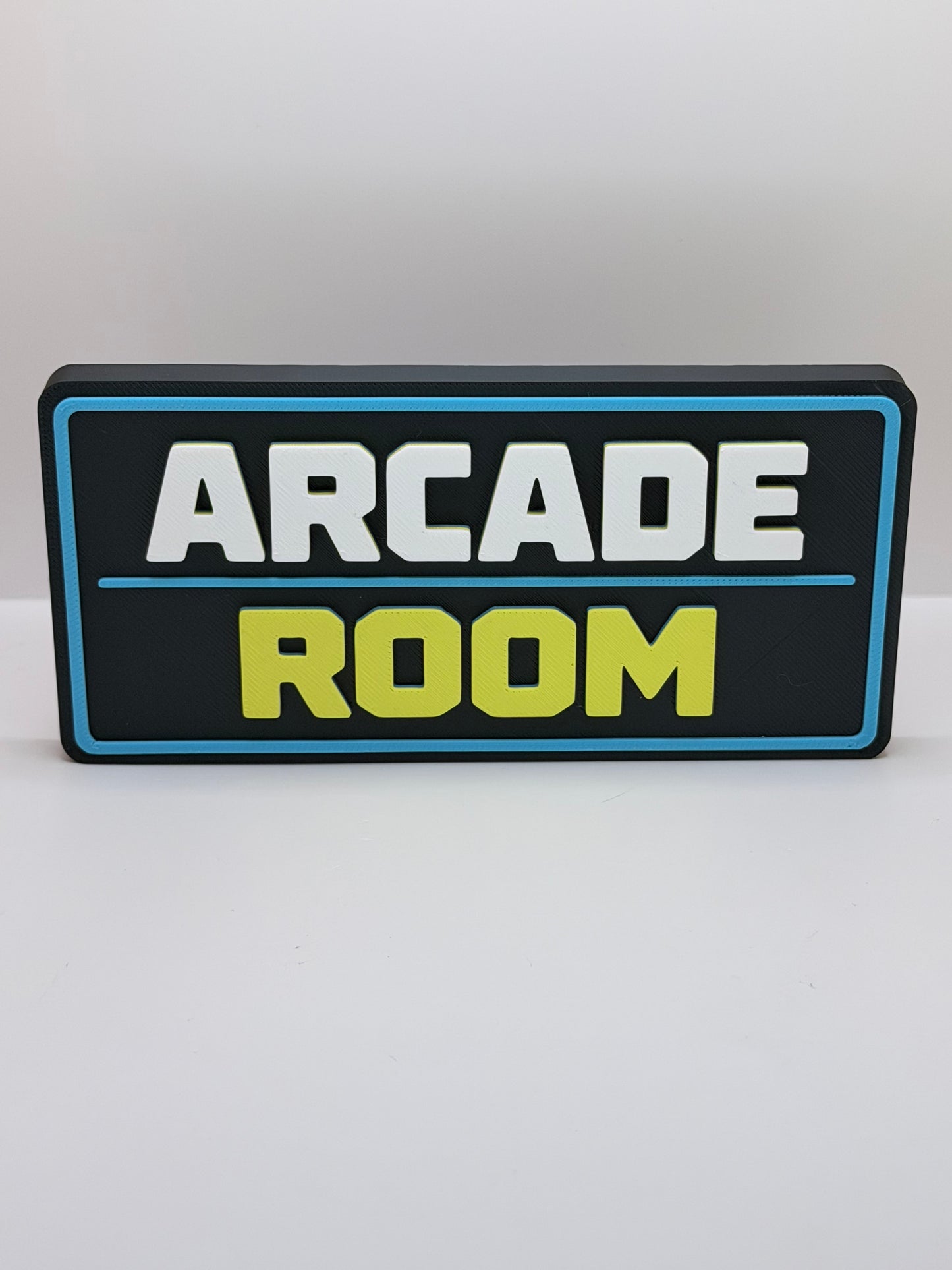 Arcade Room – Logo décoratif gaming rétro – 15 cm