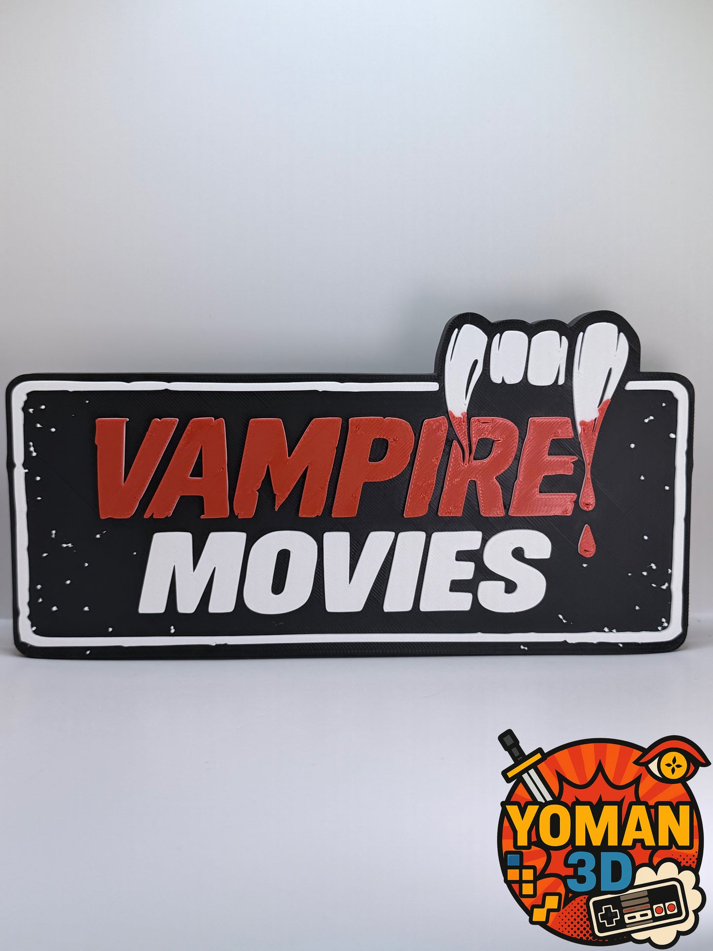 20 cm – Vampire Movies – Catégorie Films de vampires – Logo décoratif cinéma