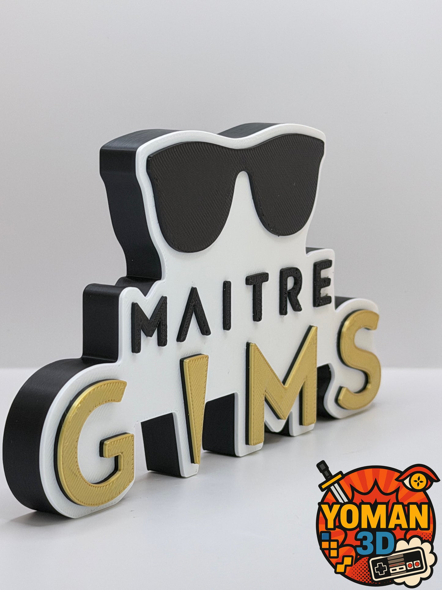 15 cm – Maître Gims – Logo rap français – Déco musicale – 15 x 8,1 cm