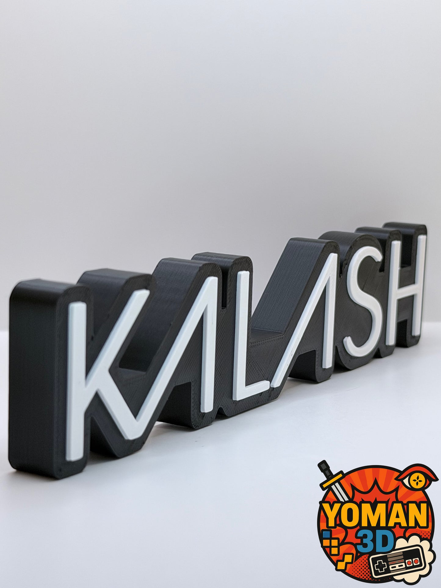 20 cm – Kalash – Logo rap français – Déco musicale – 20 x 4,1 cm