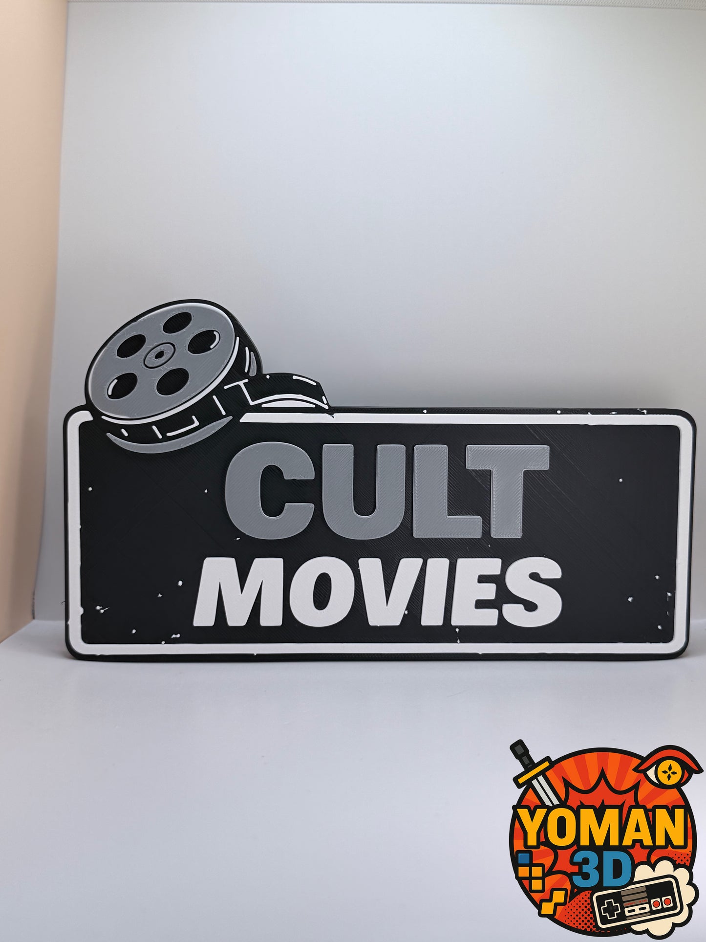 20 cm – Cult Movies – Catégorie Films cultes – Logo décoratif cinéma