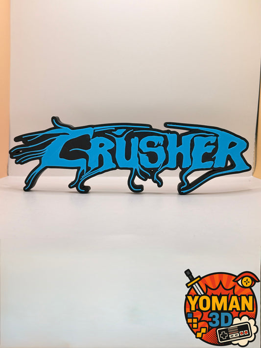 20 cm – Crusher – Logo décoratif exclusif metal / hardcore