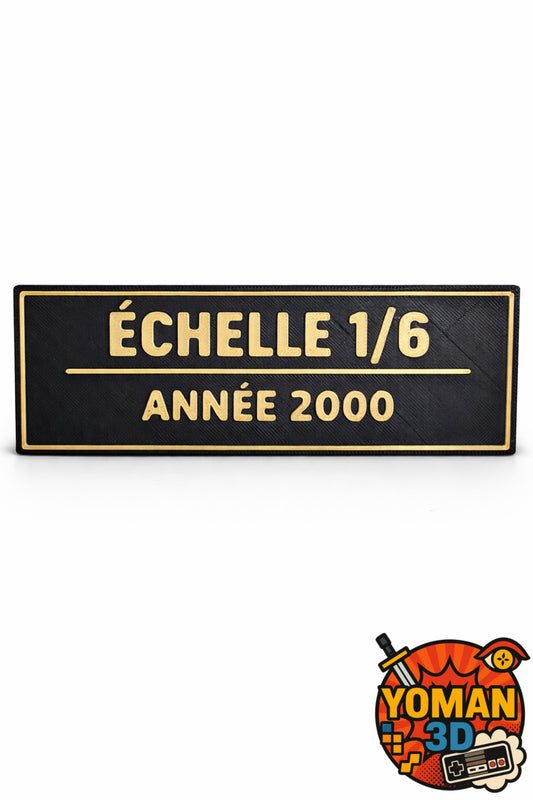 Échelle 1/6 – Année 2000 – Logo décoratif – 15 cm – Collectionneur