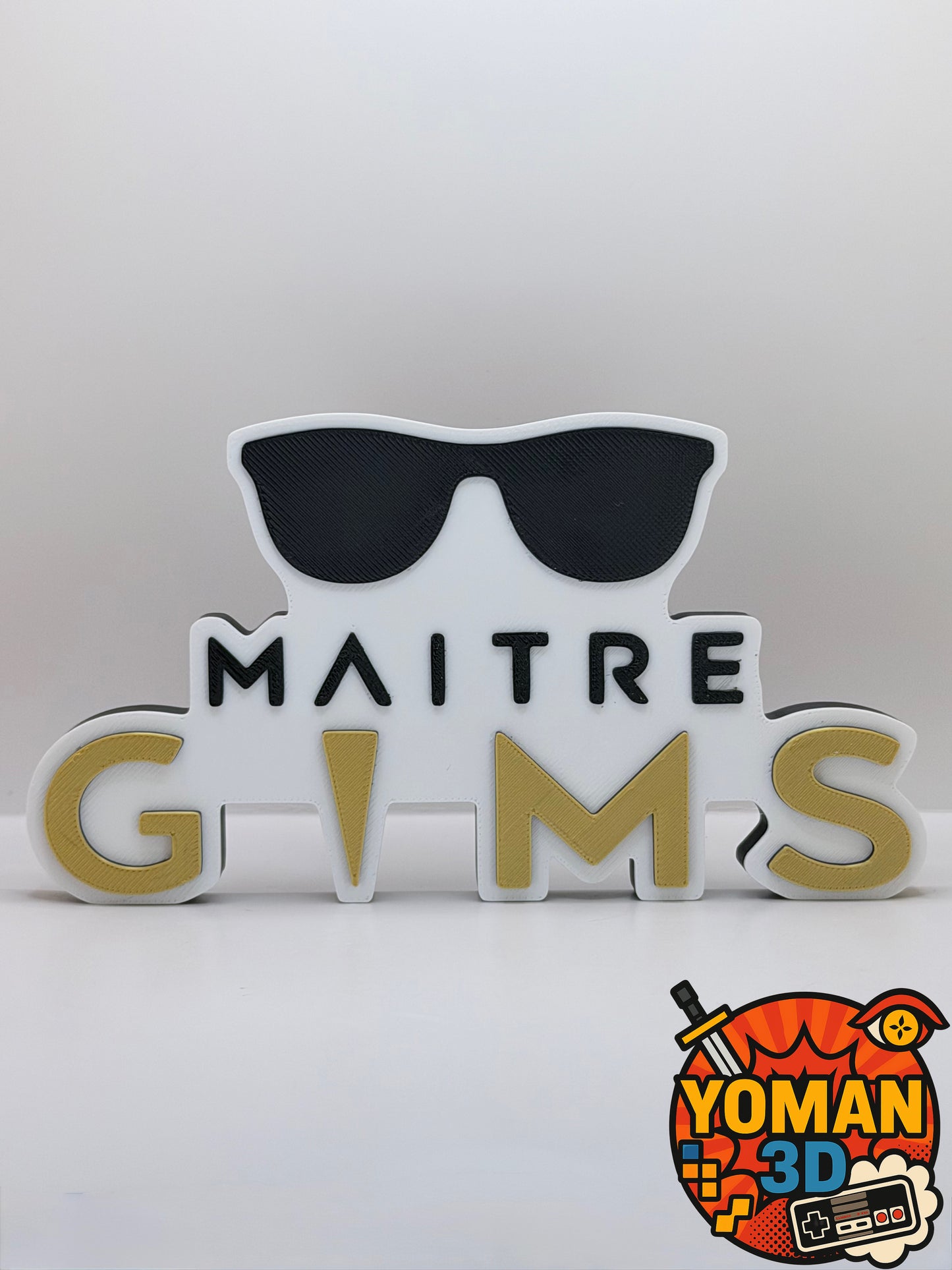 15 cm – Maître Gims – Logo rap français – Déco musicale – 15 x 8,1 cm