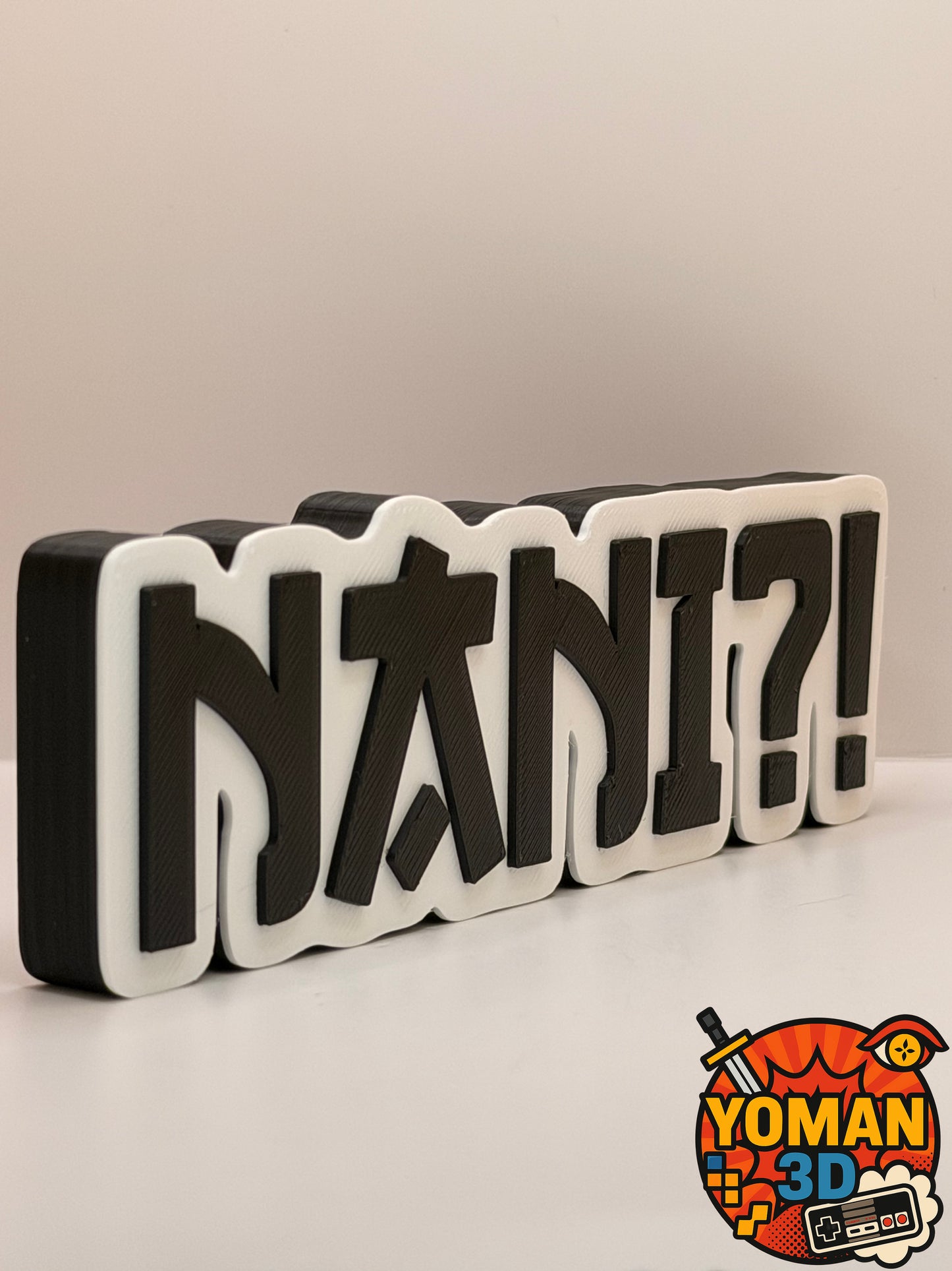 15 cm – NANI!? – Logo décoratif manga – Expression culte anime
