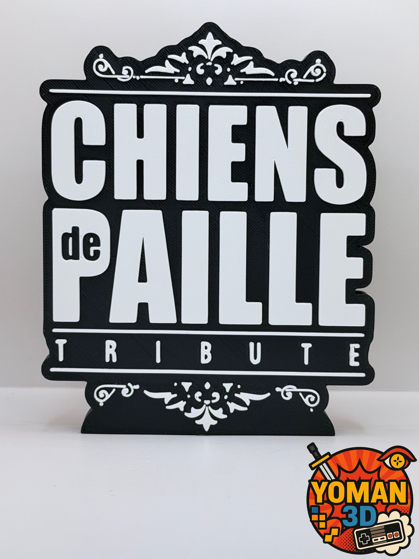 Chiens de Paille – Logo décoratif rap français – Version à poser ou murale