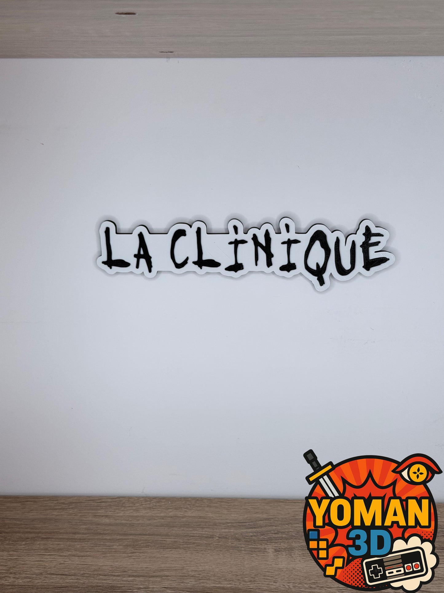 La Clinique – Logo rap français 90’s – 20 cm à poser ou mural