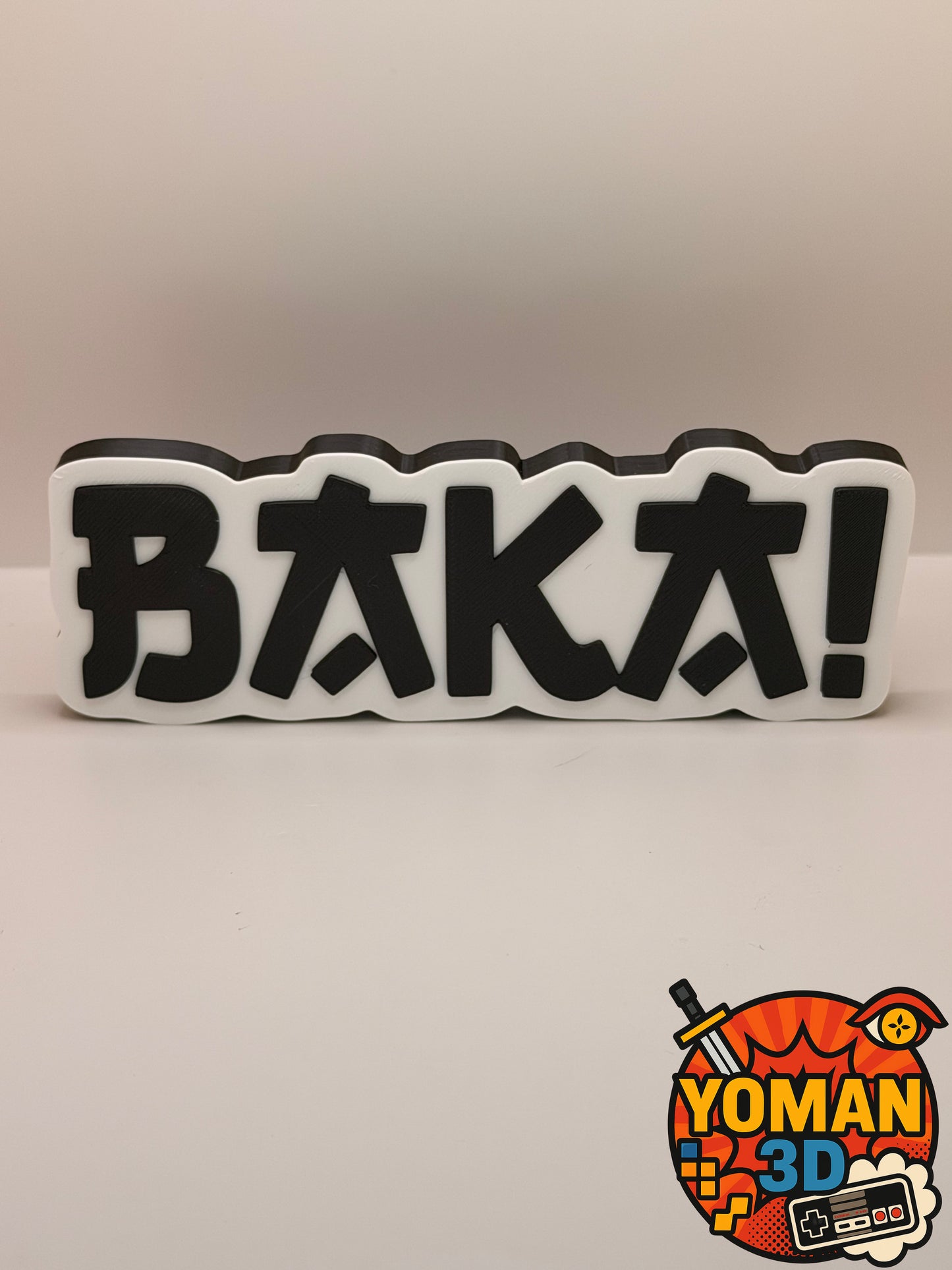15 cm – BAKA! – Logo décoratif anime – Culture japonaise