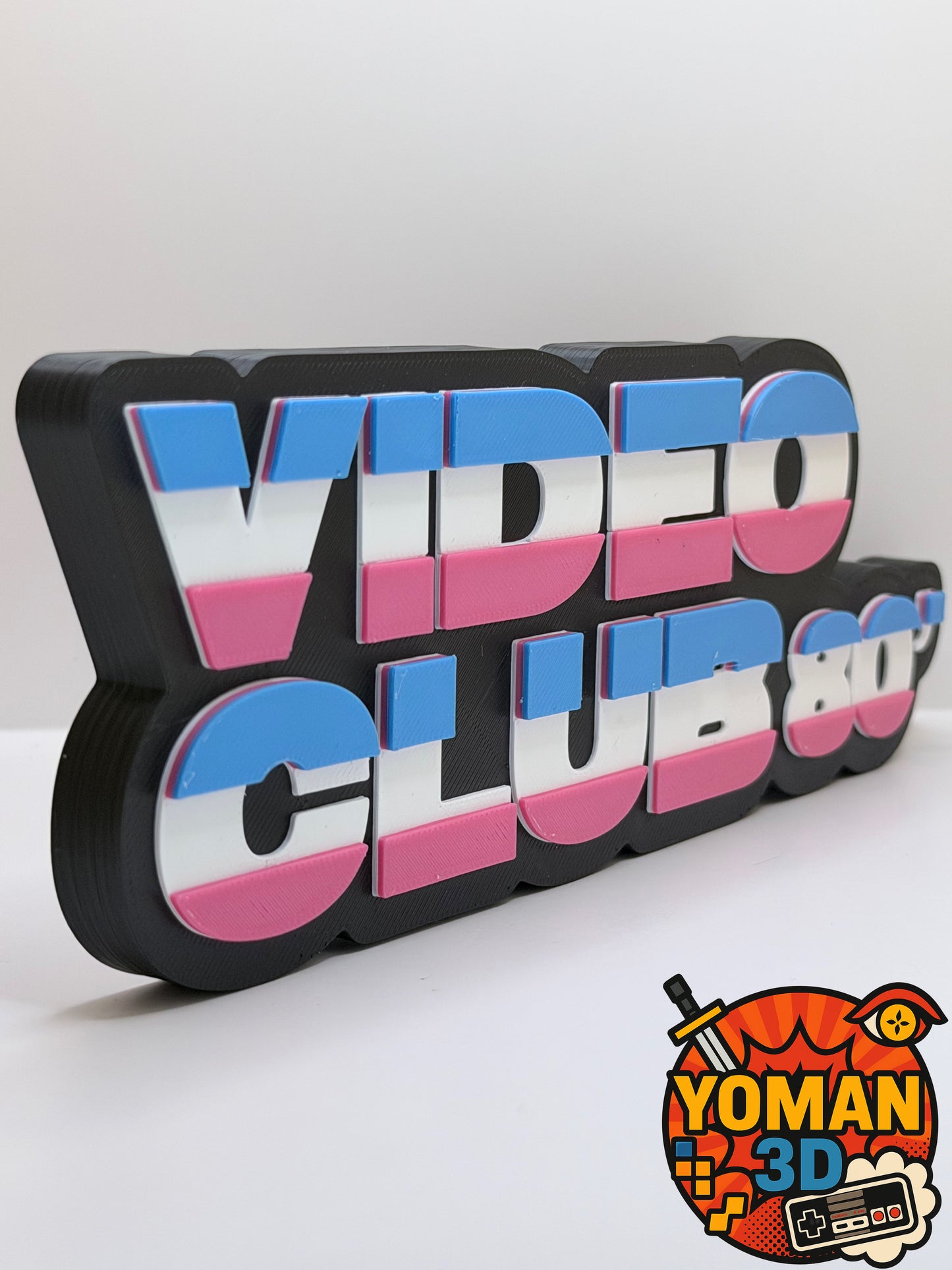 Vidéo Club 80’ – Logo déco rétro VHS – 20 cm
