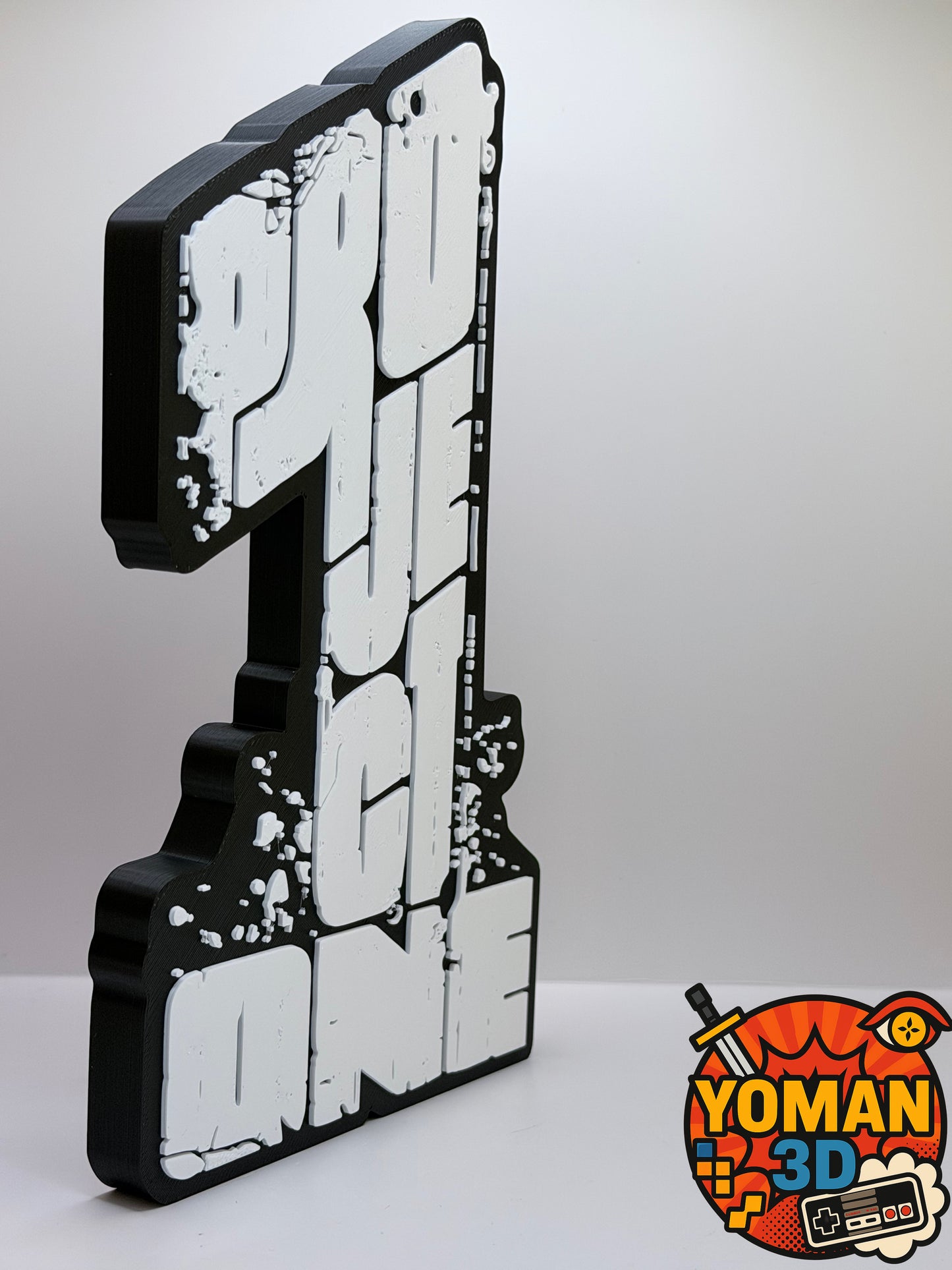 Logo Project One – Hardstyle / Musique électronique – Déco – 20 cm