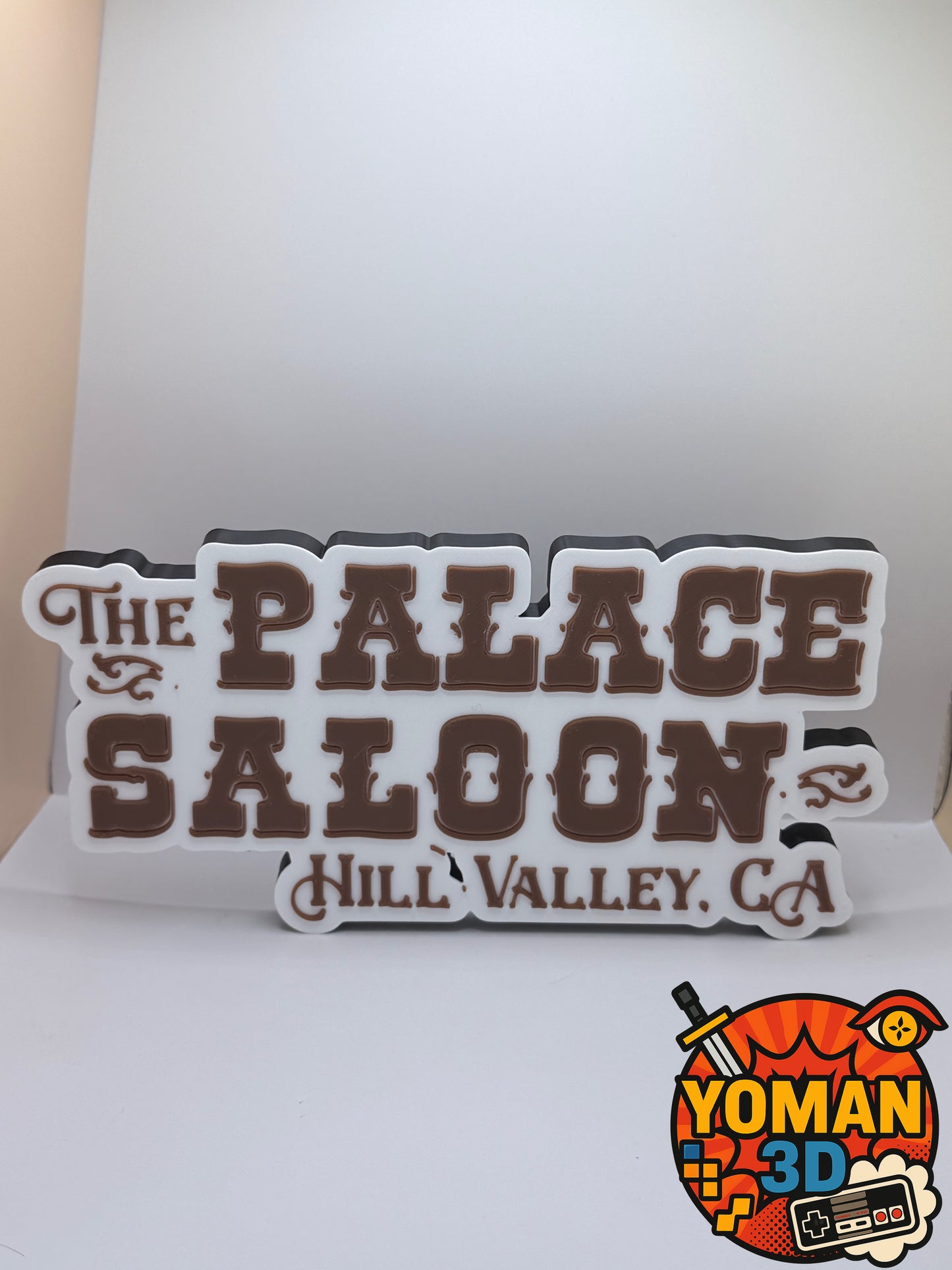 20 cm – Palace Saloon 1885 – Logo western rétro – Déco cinéma
