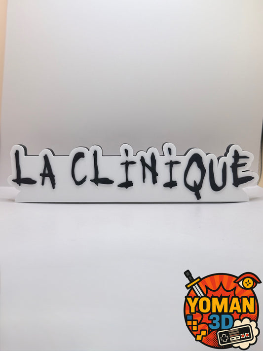 La Clinique – Logo rap français 90’s – 20 cm à poser ou mural