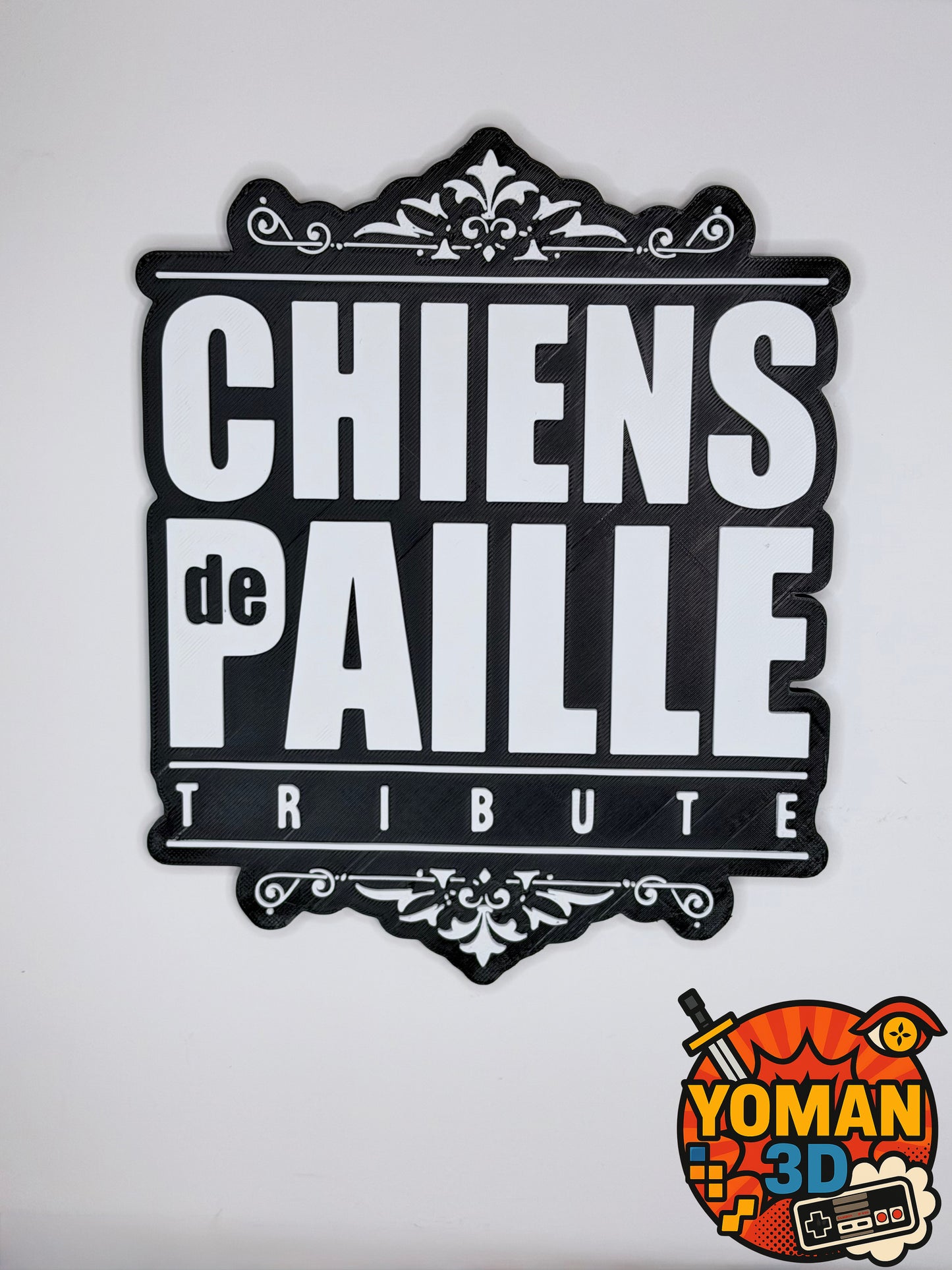 Chiens de Paille – Logo décoratif rap français – Version à poser ou murale