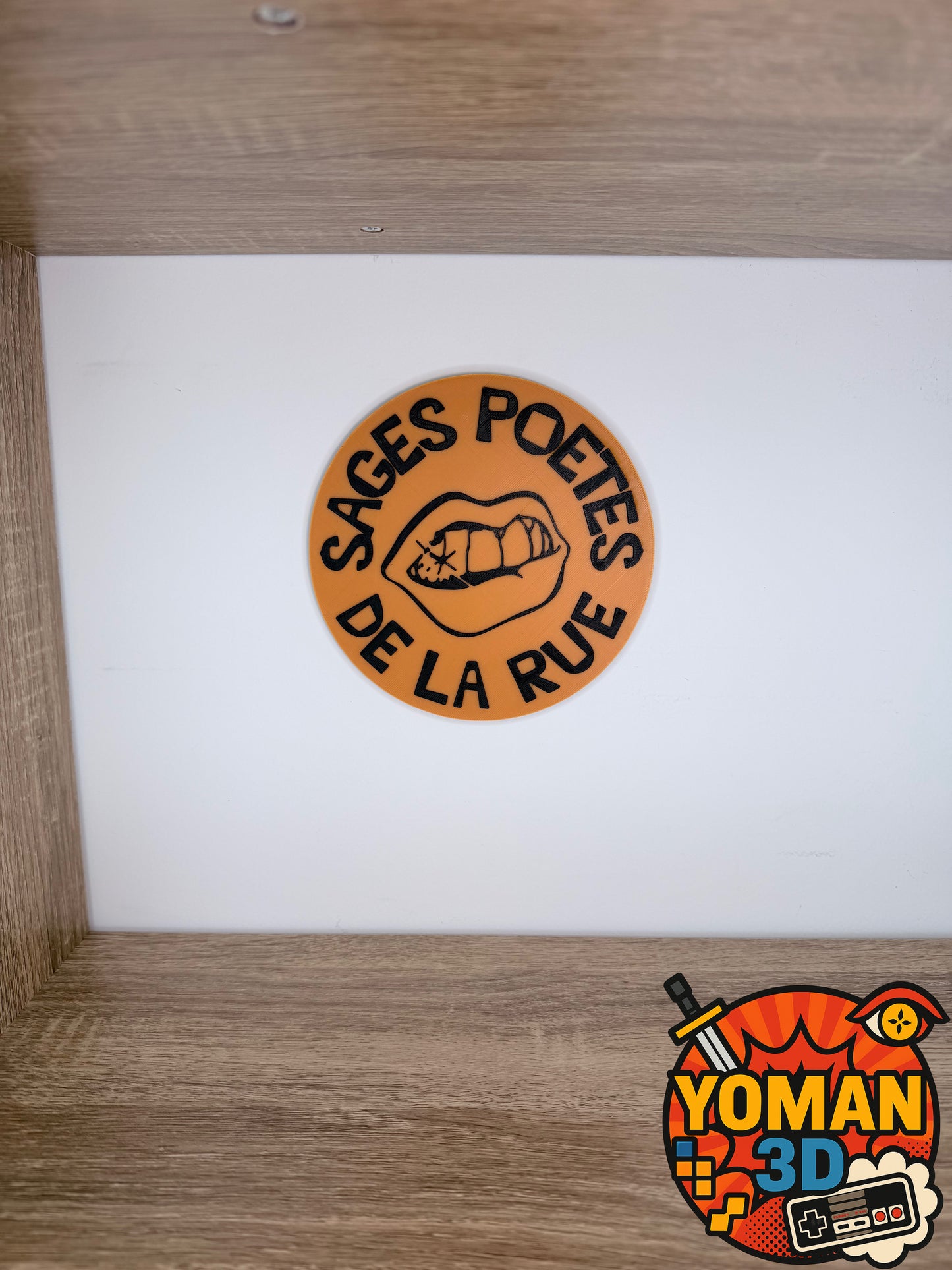 Les Sages Poètes de la Rue – Logo rap français 90’s – 15 cm à poser ou mural