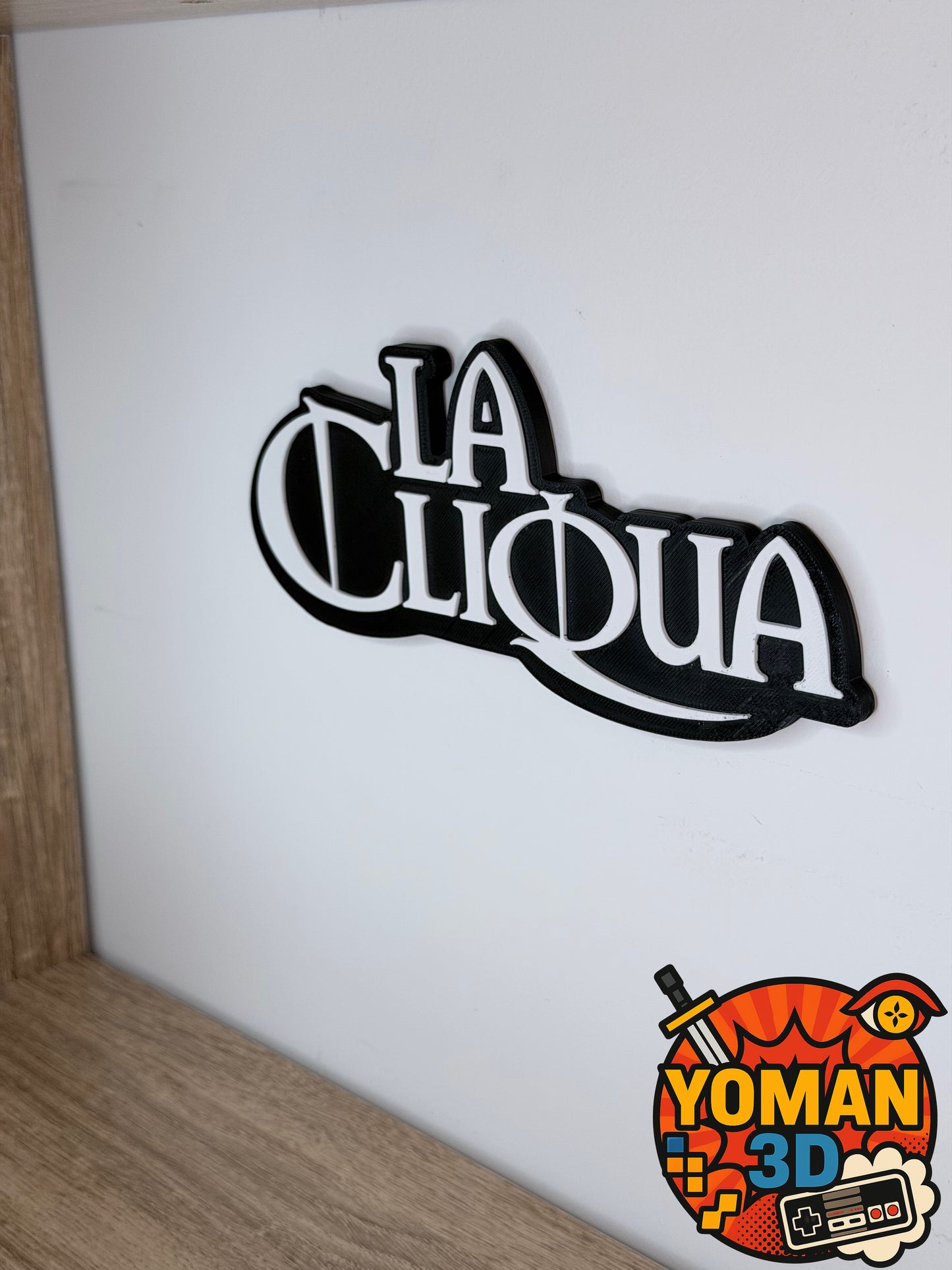 La Cliqua – Logo rap français 90’s – 20 cm à poser ou mural