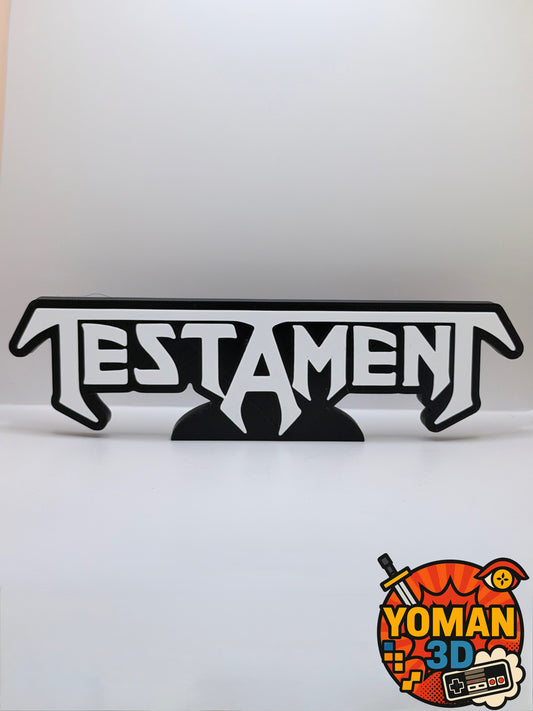 20 cm – Testament – Logo décoratif métal / thrash metal