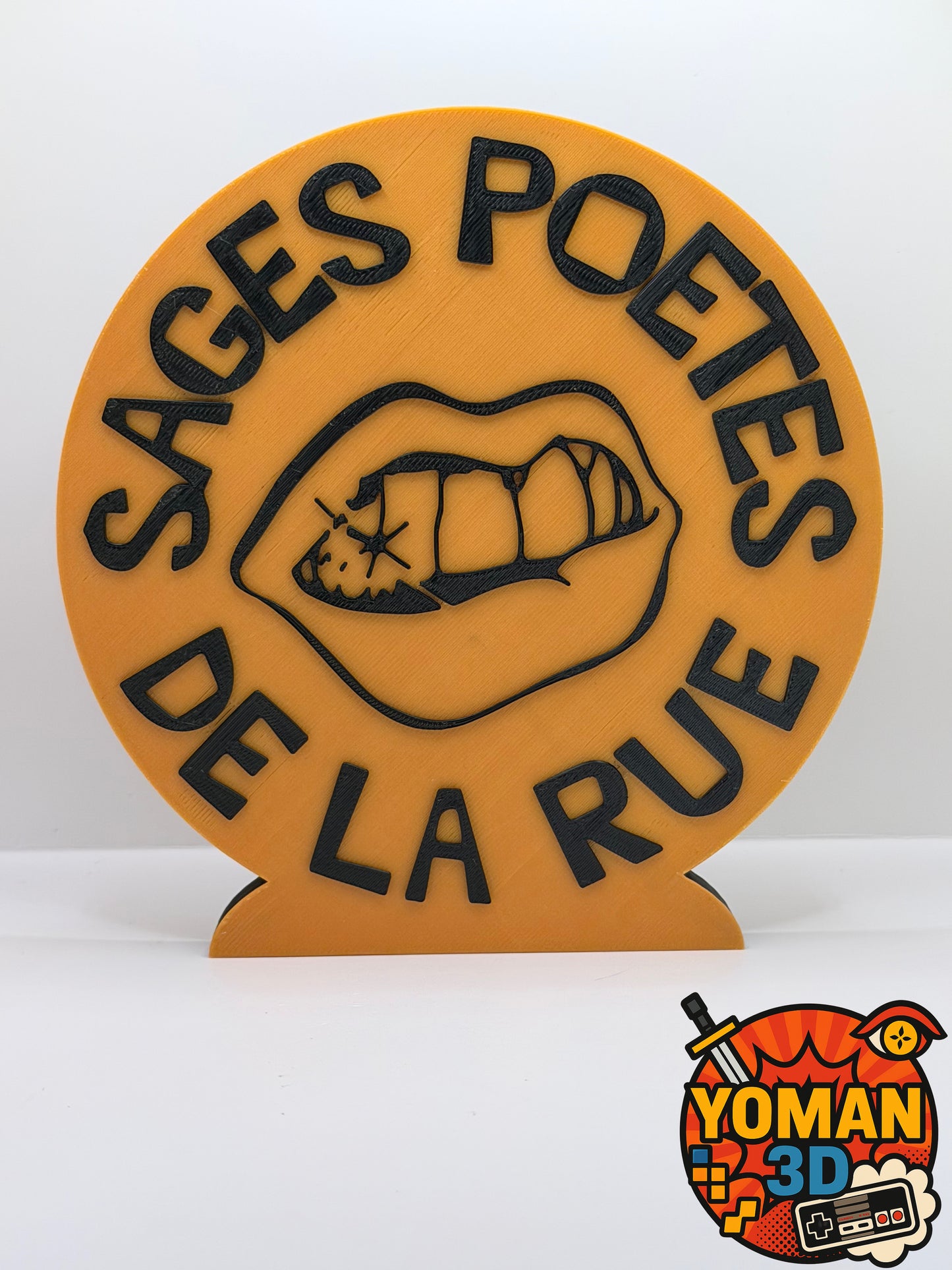 Les Sages Poètes de la Rue – Logo rap français 90’s – 15 cm à poser ou mural