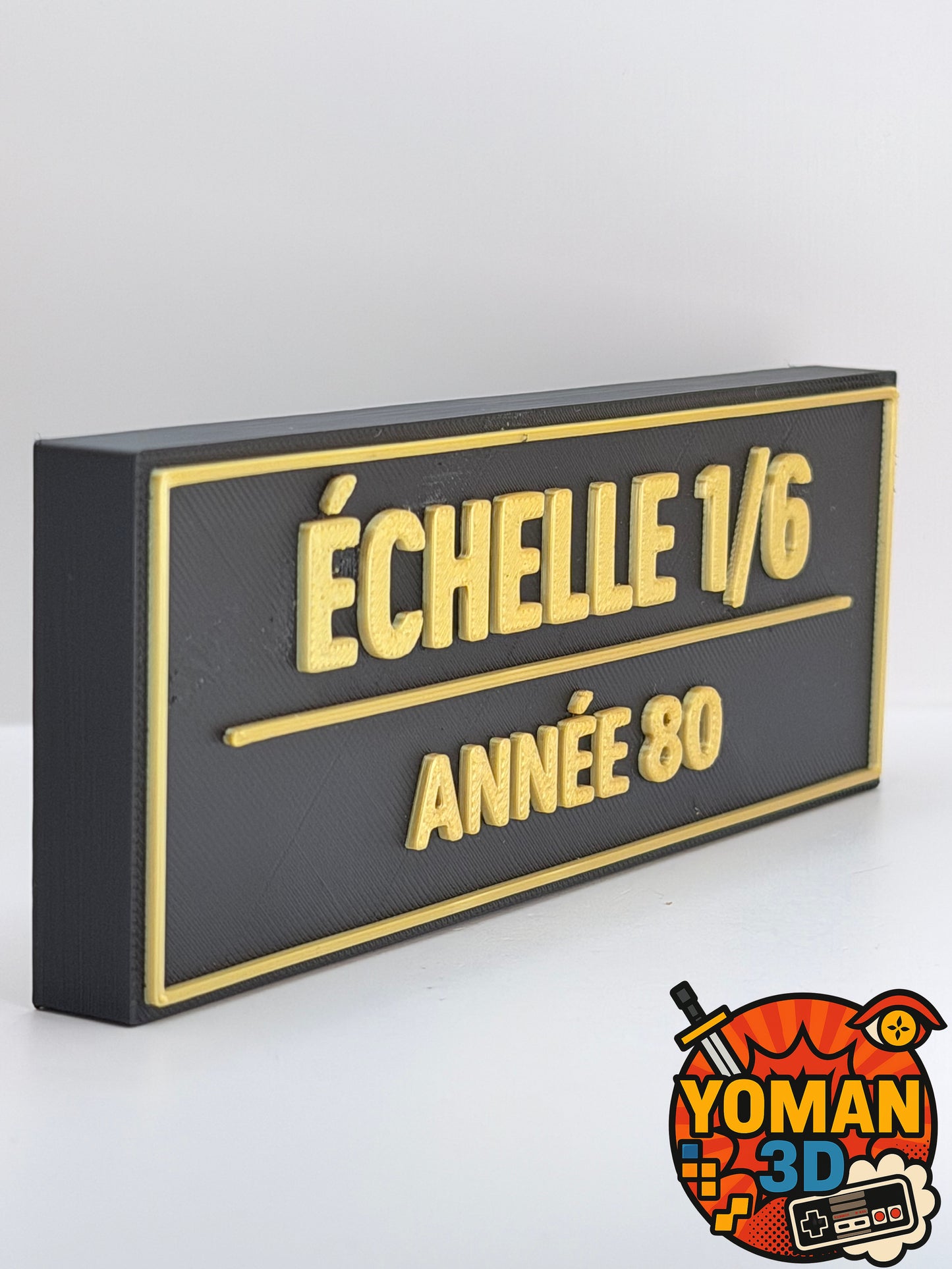 Échelle 1/6 – Année 80 – Logo décoratif – 15 cm – Collectionneur