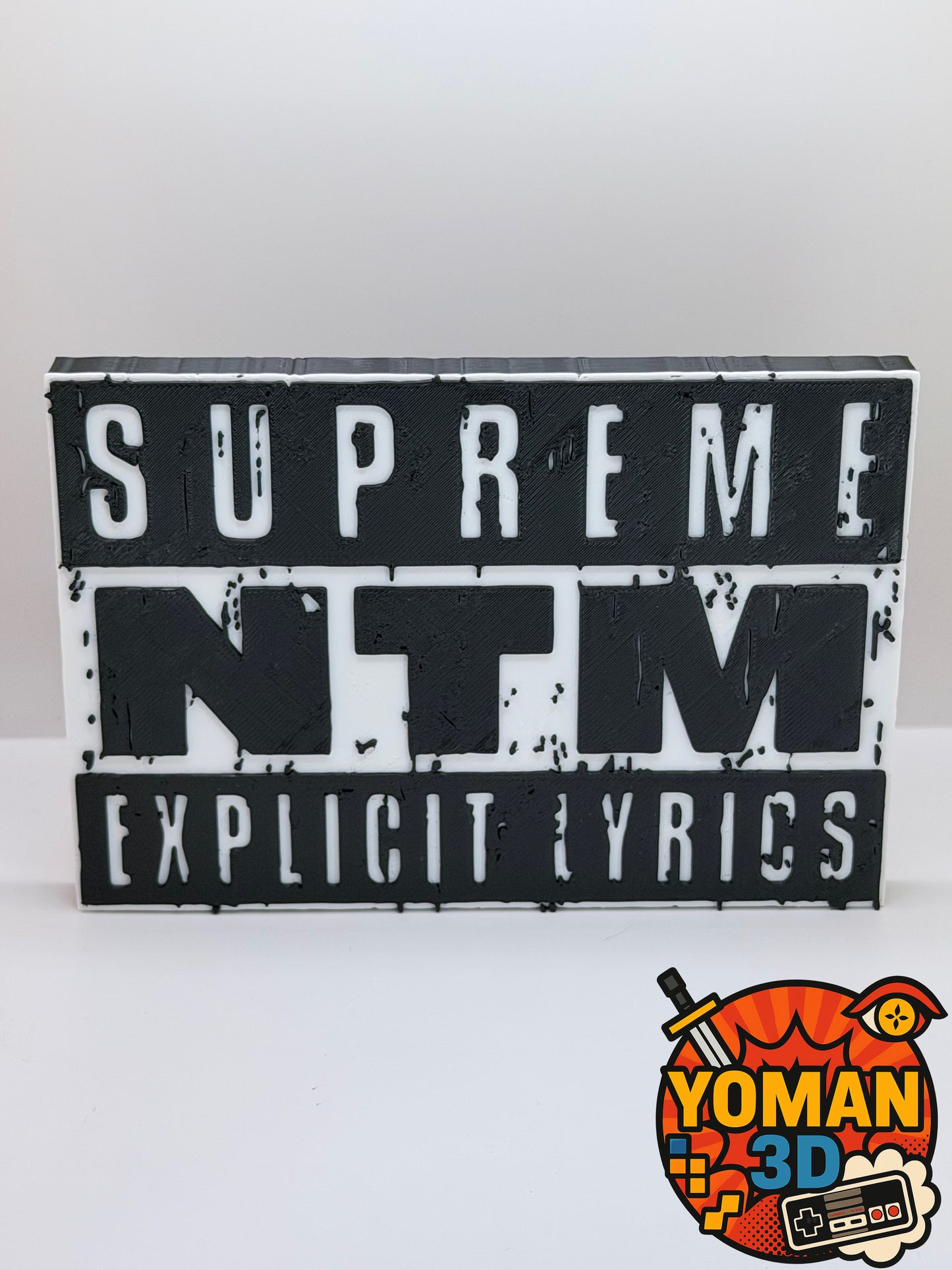 15 cm – Suprême NTM Explicit Lyrics – Logo rap français – Déco hip-hop