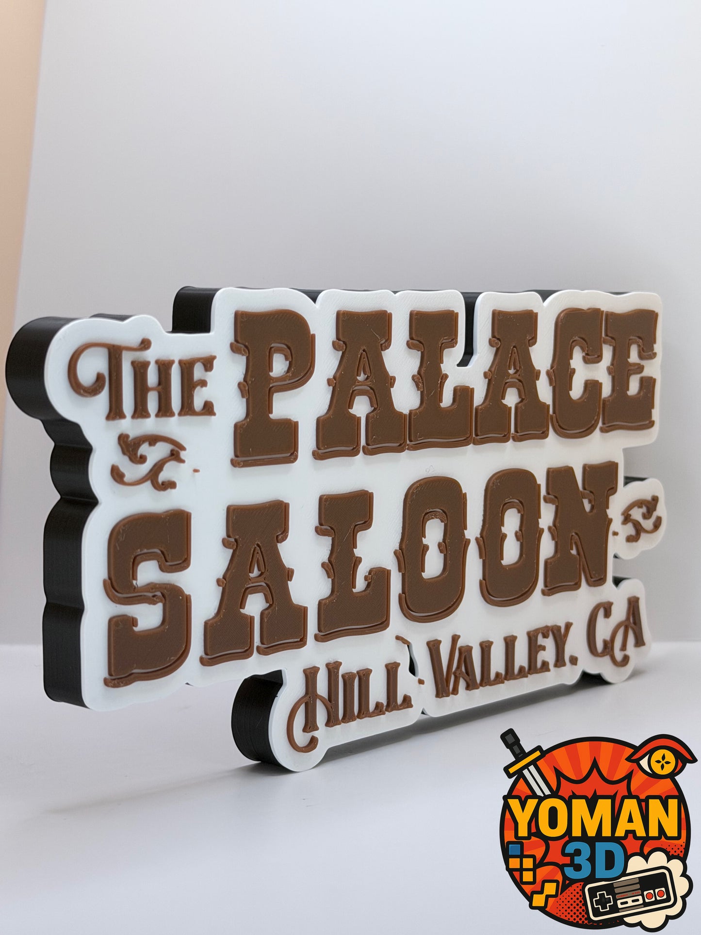20 cm – Palace Saloon 1885 – Logo western rétro – Déco cinéma