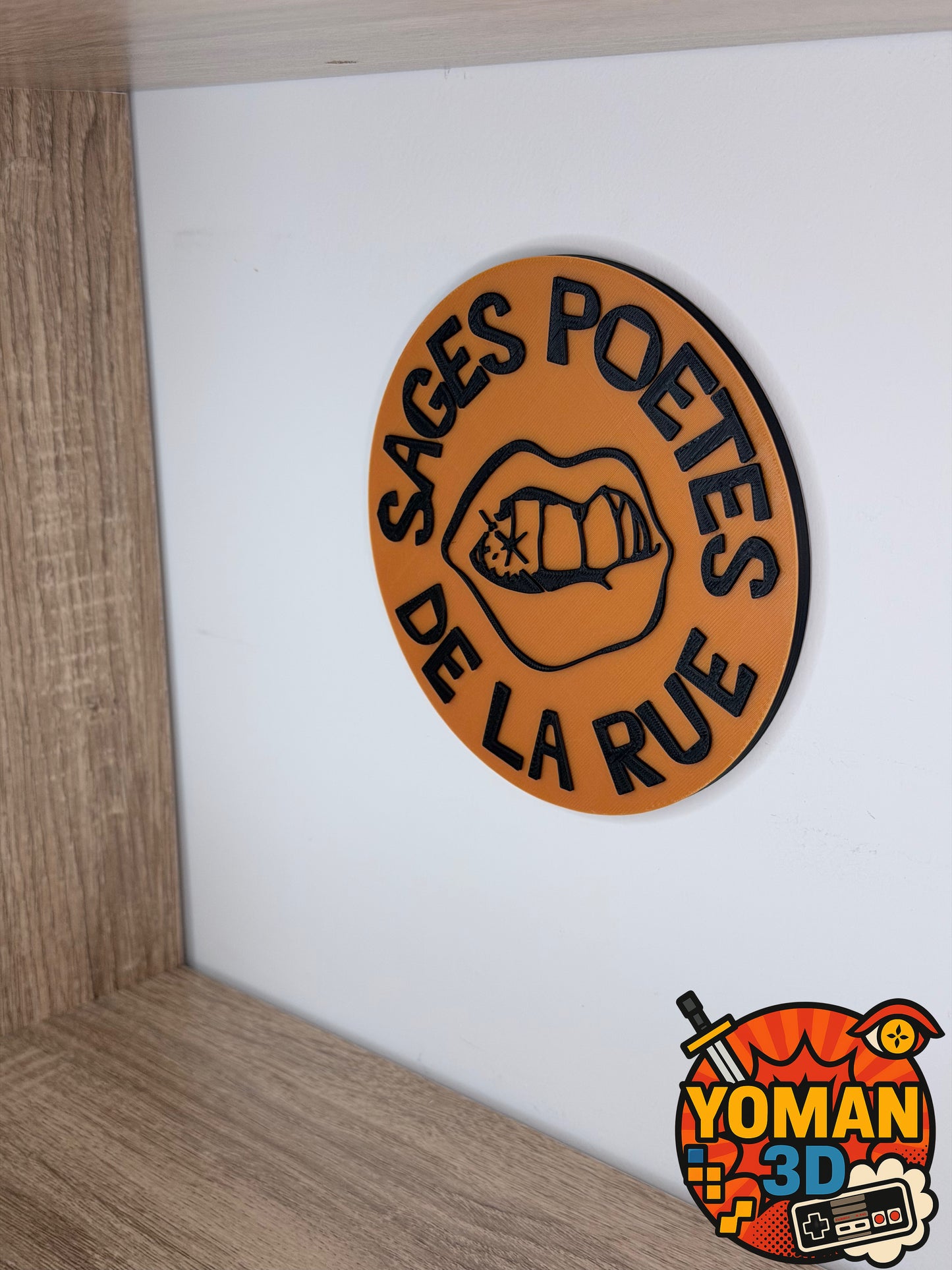 Les Sages Poètes de la Rue – Logo rap français 90’s – 15 cm à poser ou mural