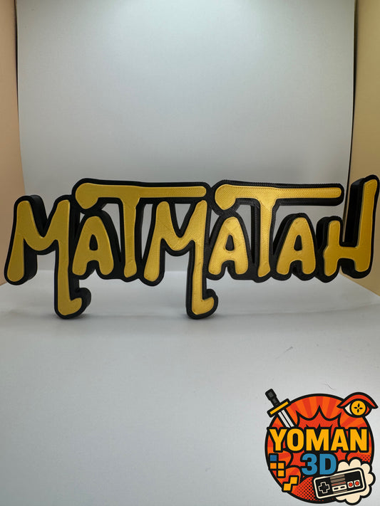 20 cm – Matmatah – Logo décoratif rock français – 3D