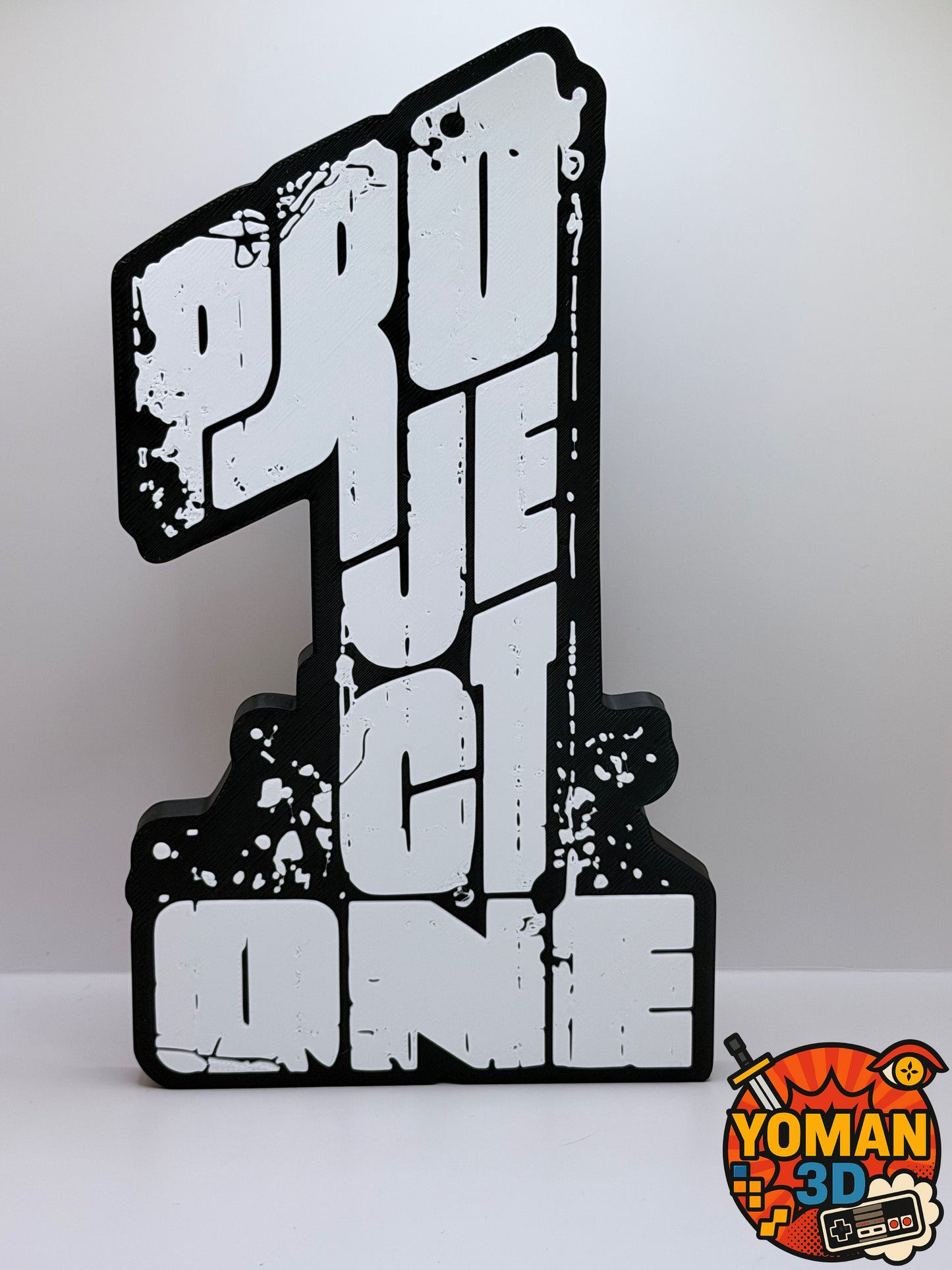 Logo Project One – Hardstyle / Musique électronique – Déco – 20 cm