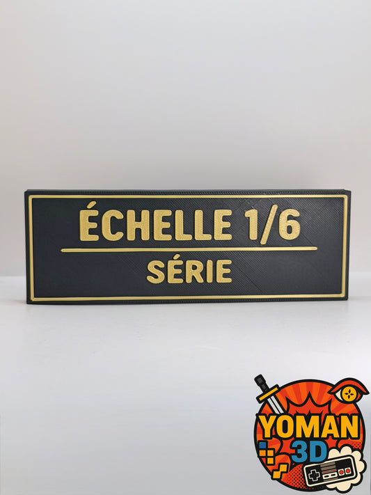 Échelle 1/6 – Série – Logo décoratif – 15 cm – Collectionneur