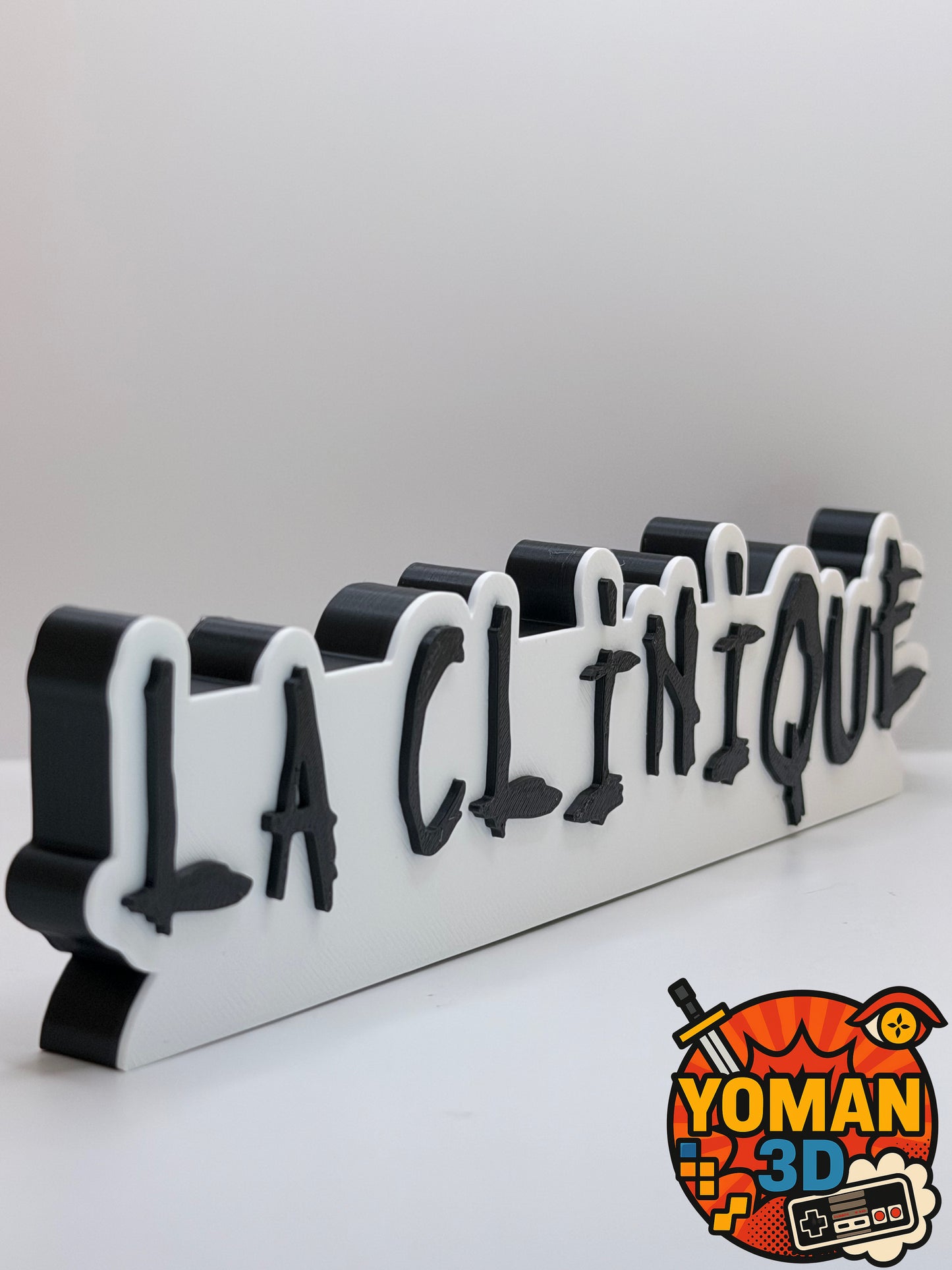 La Clinique – Logo rap français 90’s – 20 cm à poser ou mural