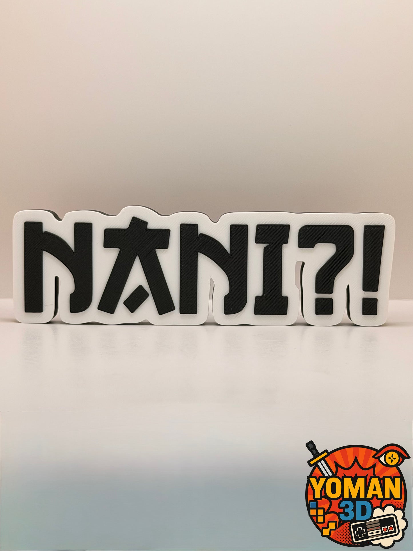 15 cm – NANI!? – Logo décoratif manga – Expression culte anime