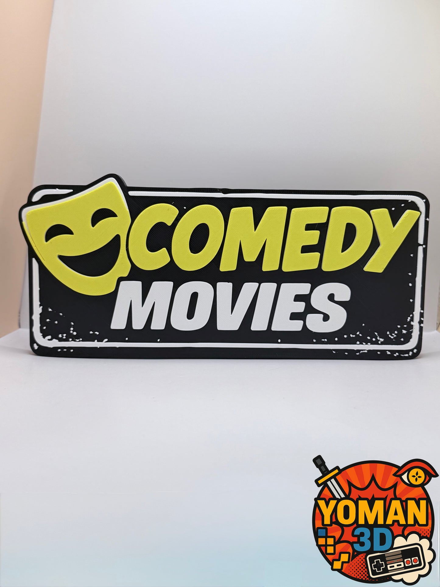 20 cm – Comedy Movies – Catégorie Films comiques – Logo décoratif cinéma