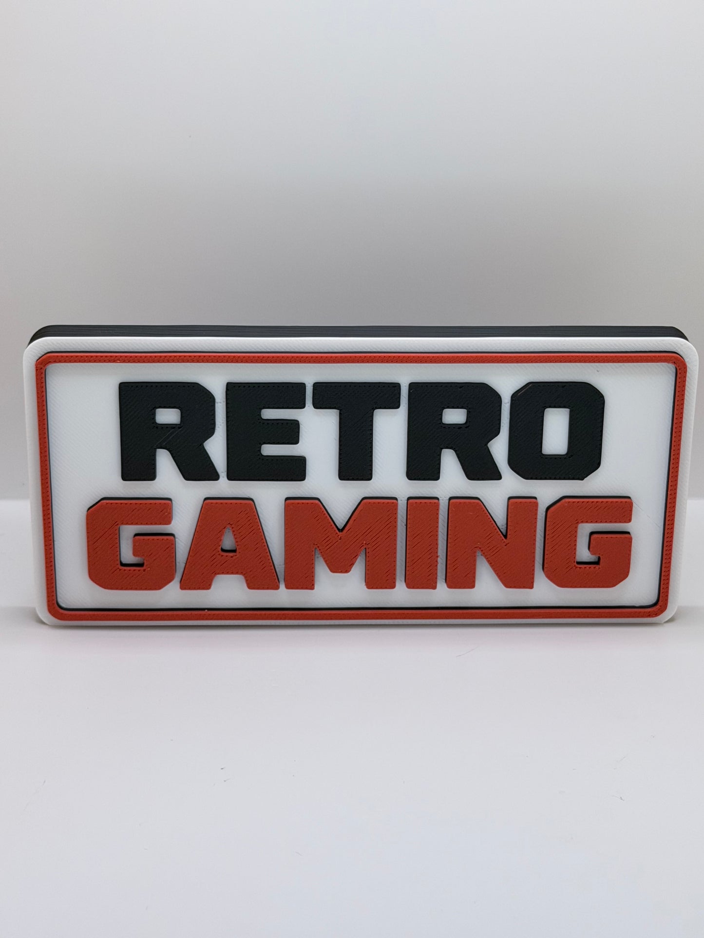 Retro Gaming – Logo décoratif rétro & nostalgie – 15 cm