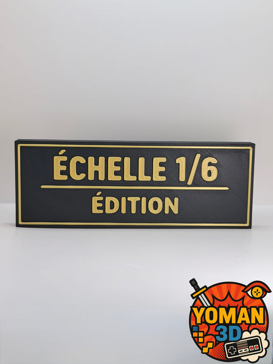 Échelle 1/6 – Édition – Logo décoratif – 15 cm – Collectionneur