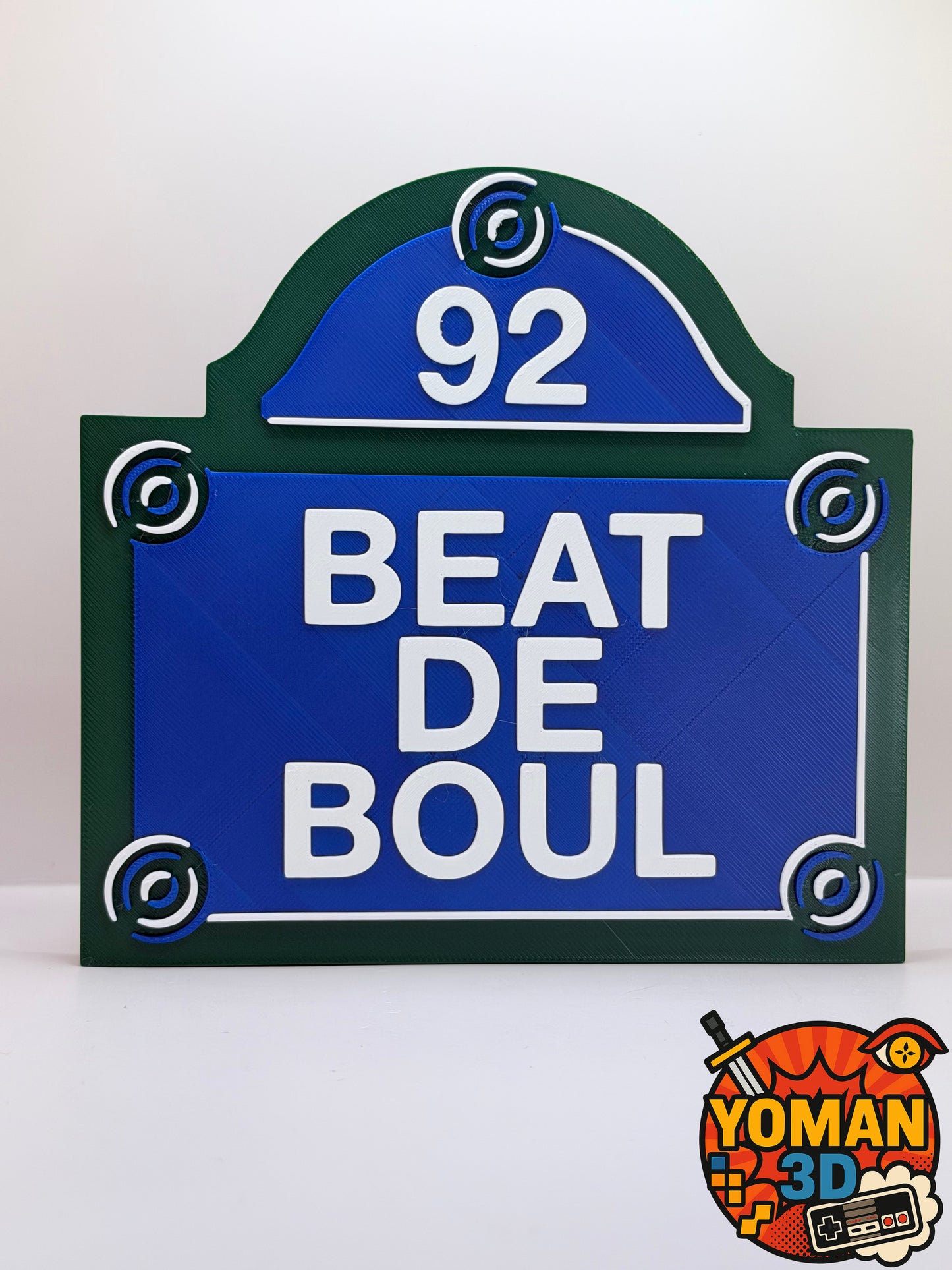 Logo Beat de Boul – Rap français – Déco hip-hop – 15 cm