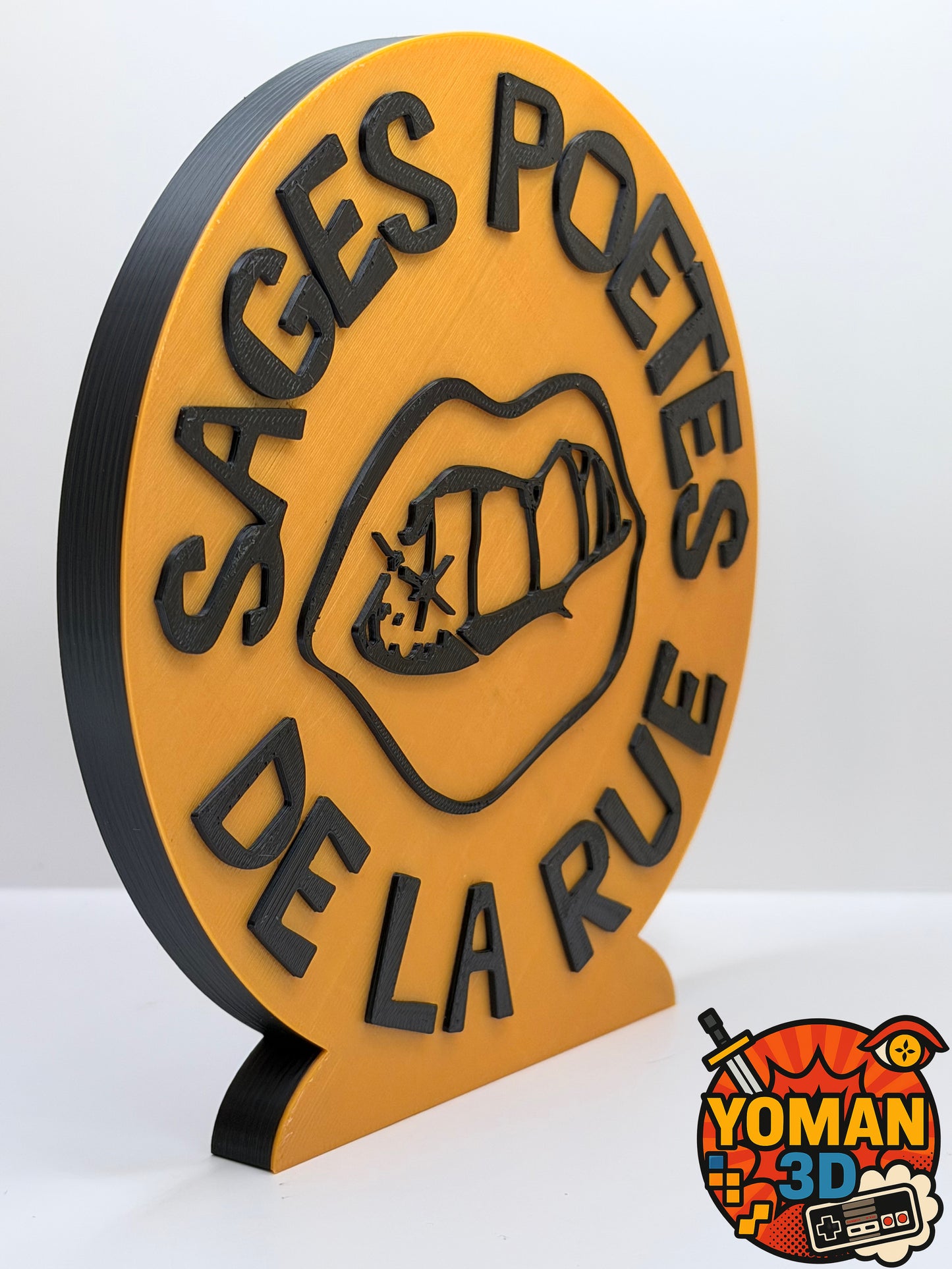 Les Sages Poètes de la Rue – Logo rap français 90’s – 15 cm à poser ou mural