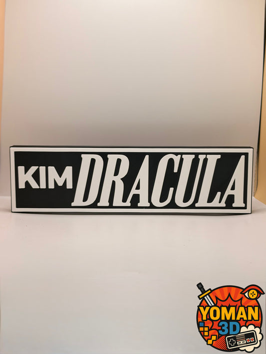 20 cm – Kim Dracula – Logo décoratif musique alternative / metal