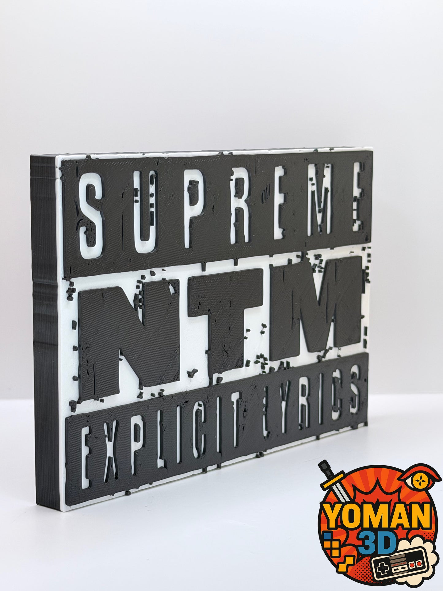 15 cm – Suprême NTM Explicit Lyrics – Logo rap français – Déco hip-hop