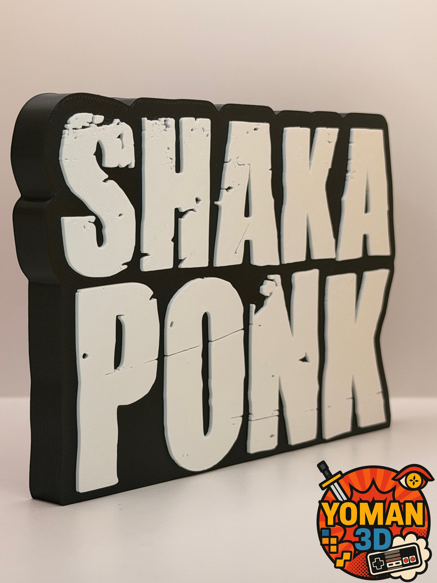 15 cm – Shaka Ponk – Logo rock – Version lisse ou effet usé