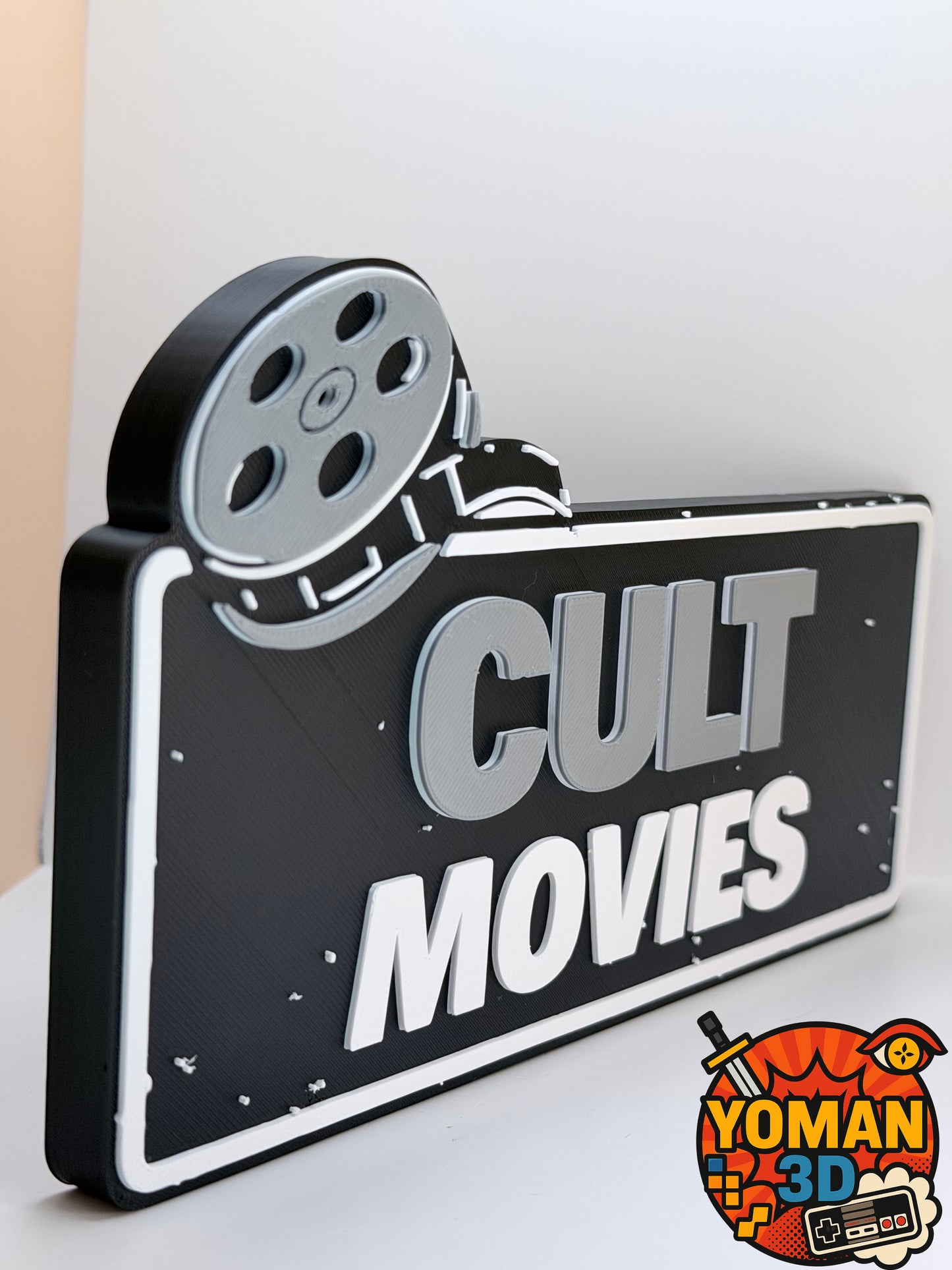 20 cm – Cult Movies – Catégorie Films cultes – Logo décoratif cinéma