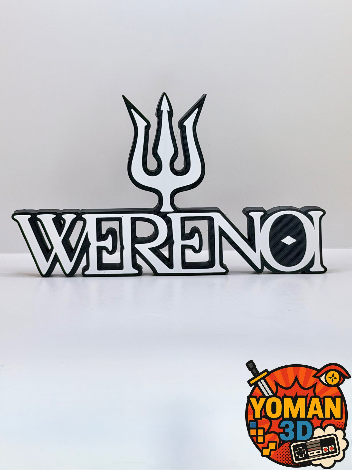 Werenoi – Logo décoratif rap français – Trident – 15 cm