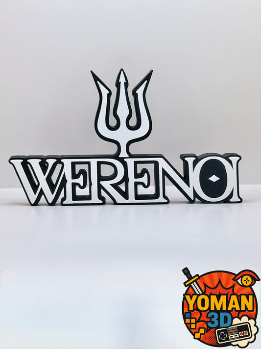Werenoi – Logo décoratif rap français – Trident – 15 cm