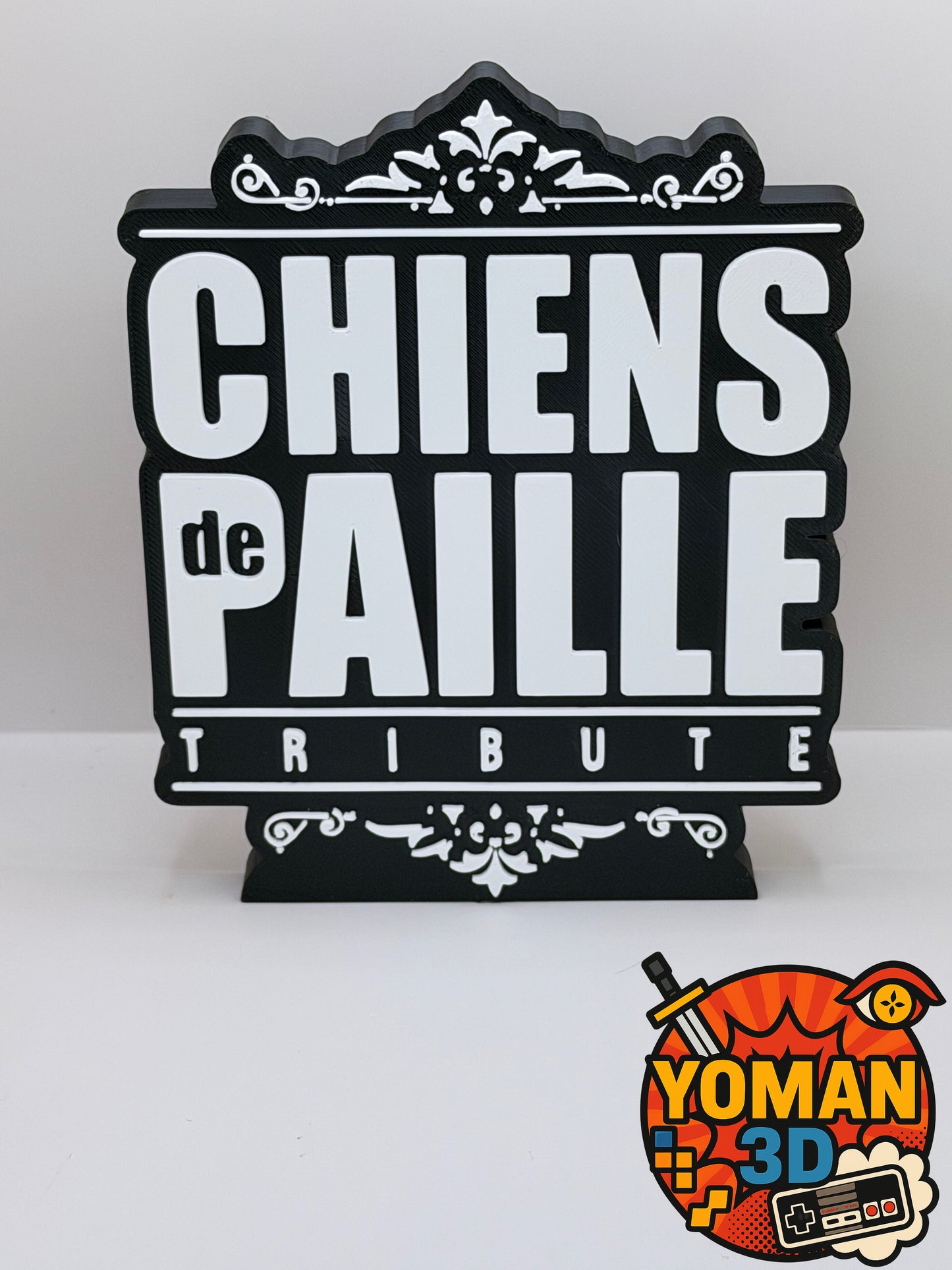 Chiens de Paille – Logo décoratif rap français – Version à poser ou murale