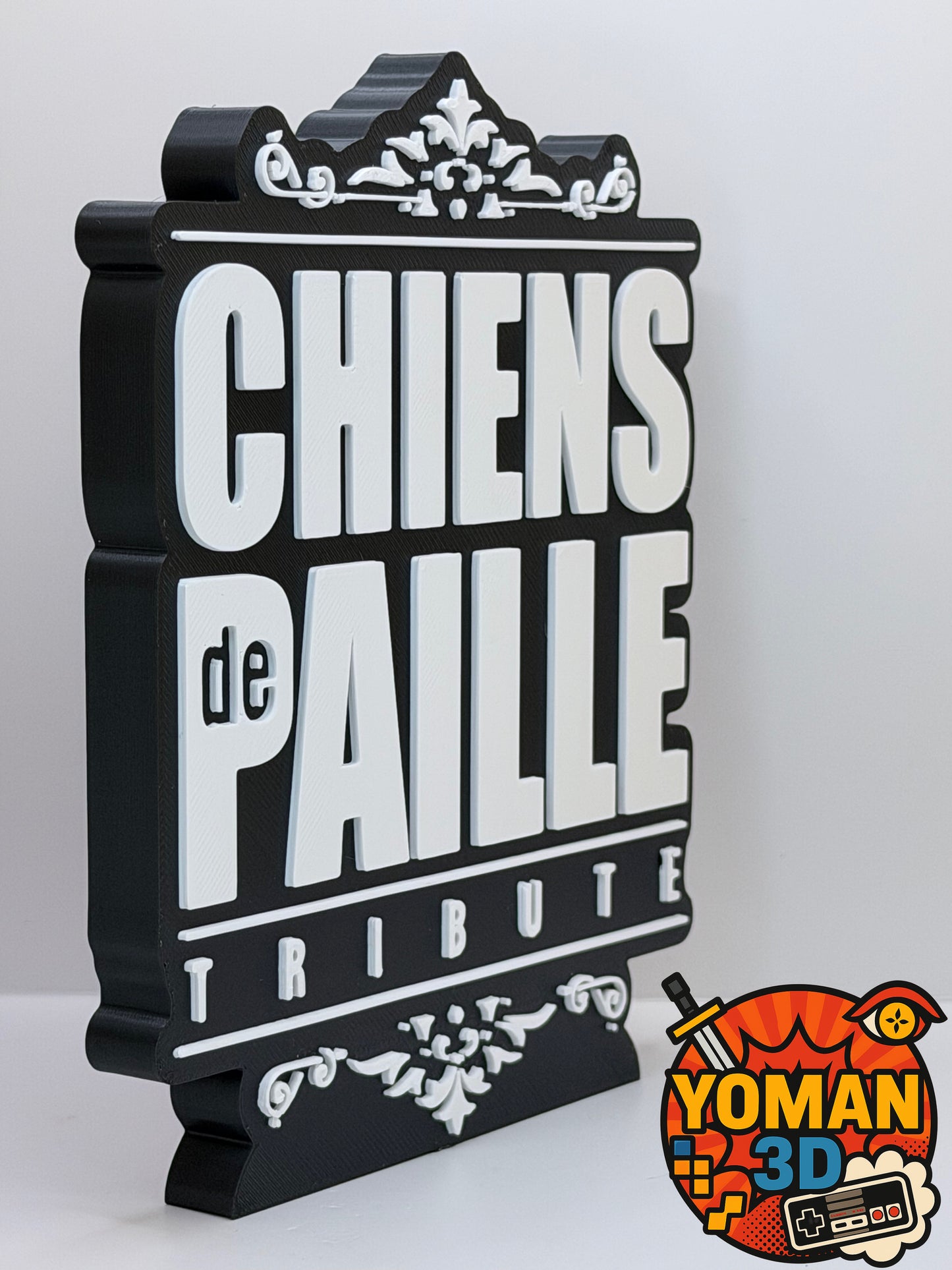 Chiens de Paille – Logo décoratif rap français – Version à poser ou murale