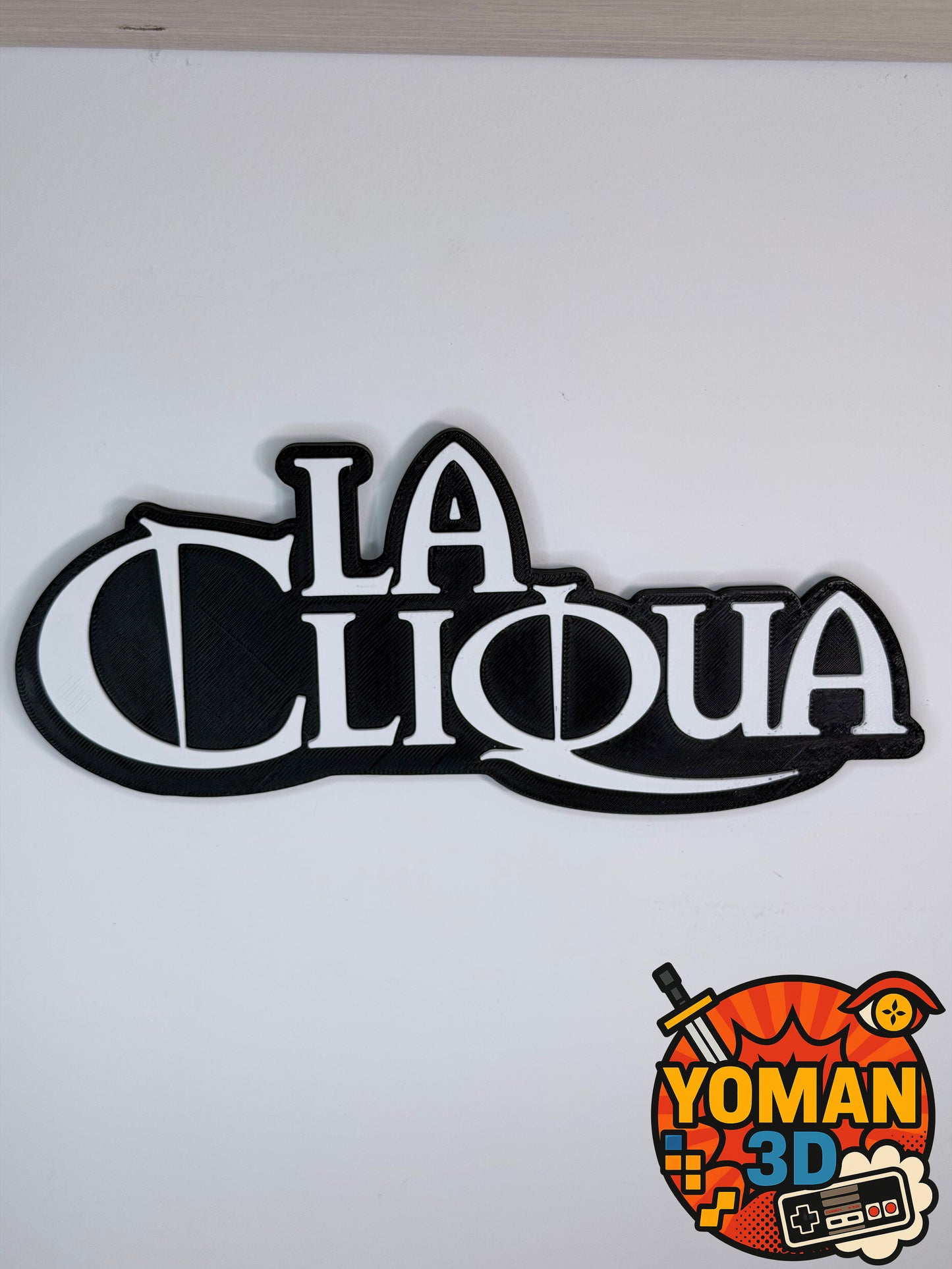La Cliqua – Logo rap français 90’s – 20 cm à poser ou mural