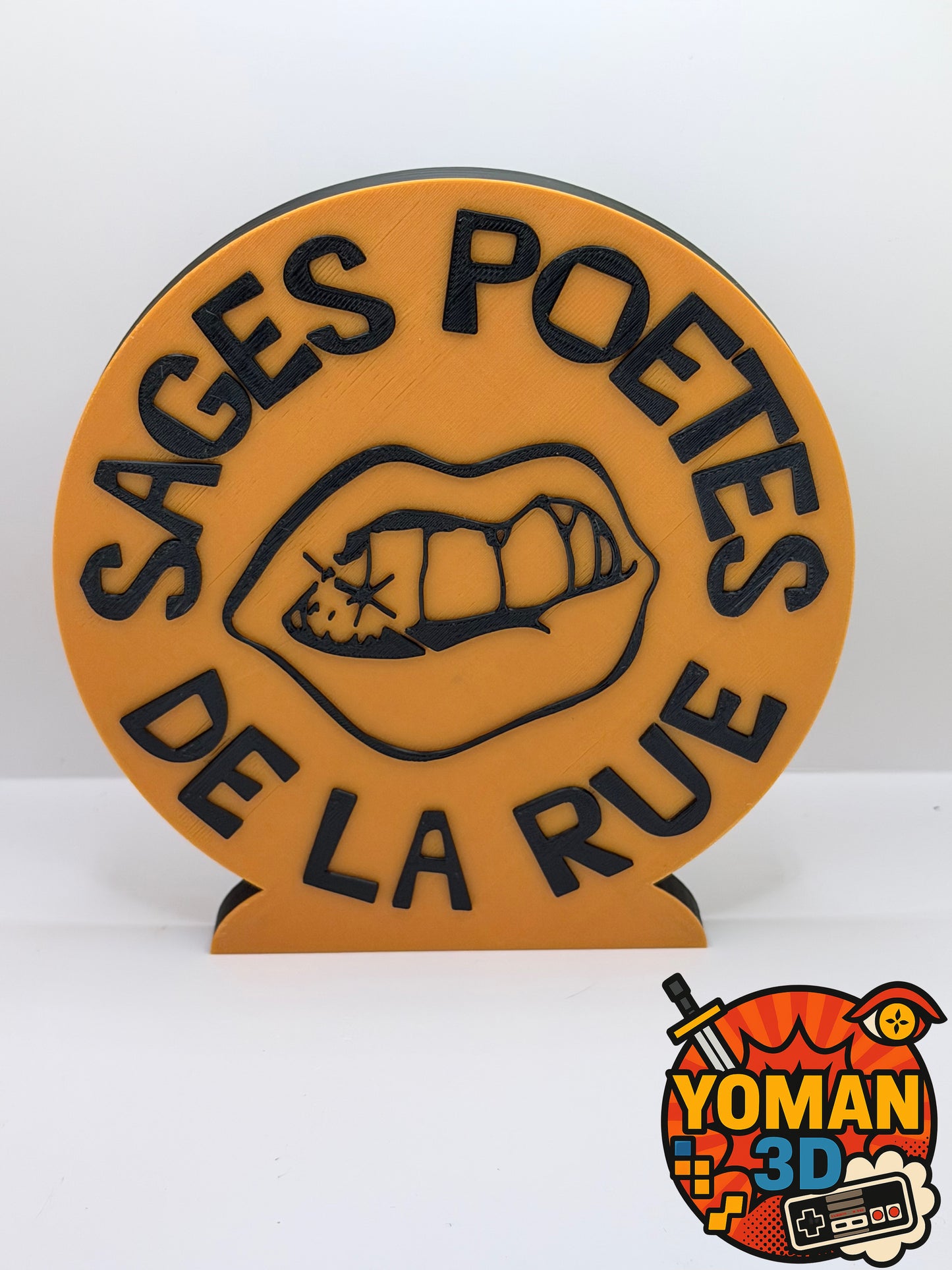 Les Sages Poètes de la Rue – Logo rap français 90’s – 15 cm à poser ou mural