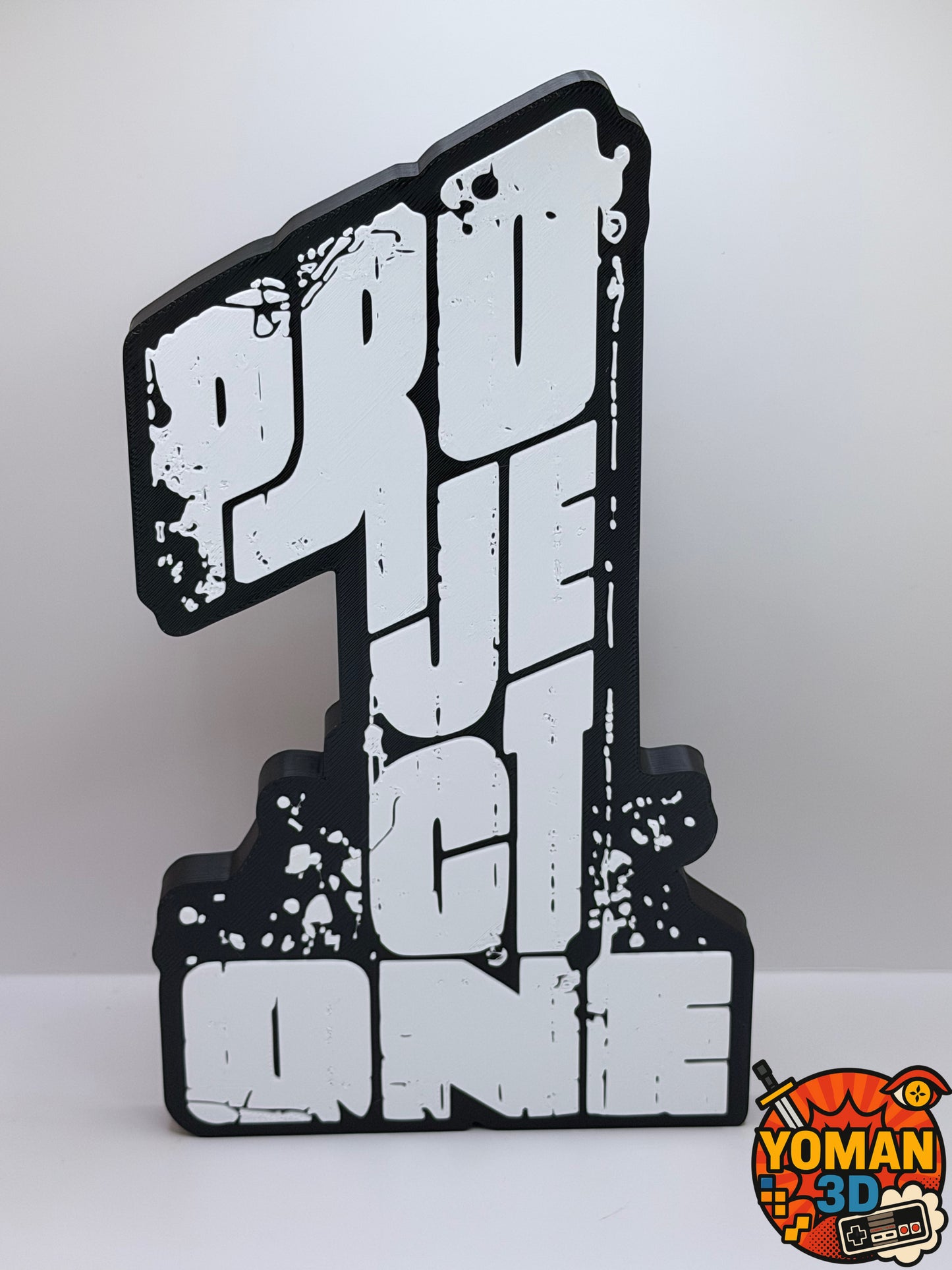 Logo Project One – Hardstyle / Musique électronique – Déco – 20 cm